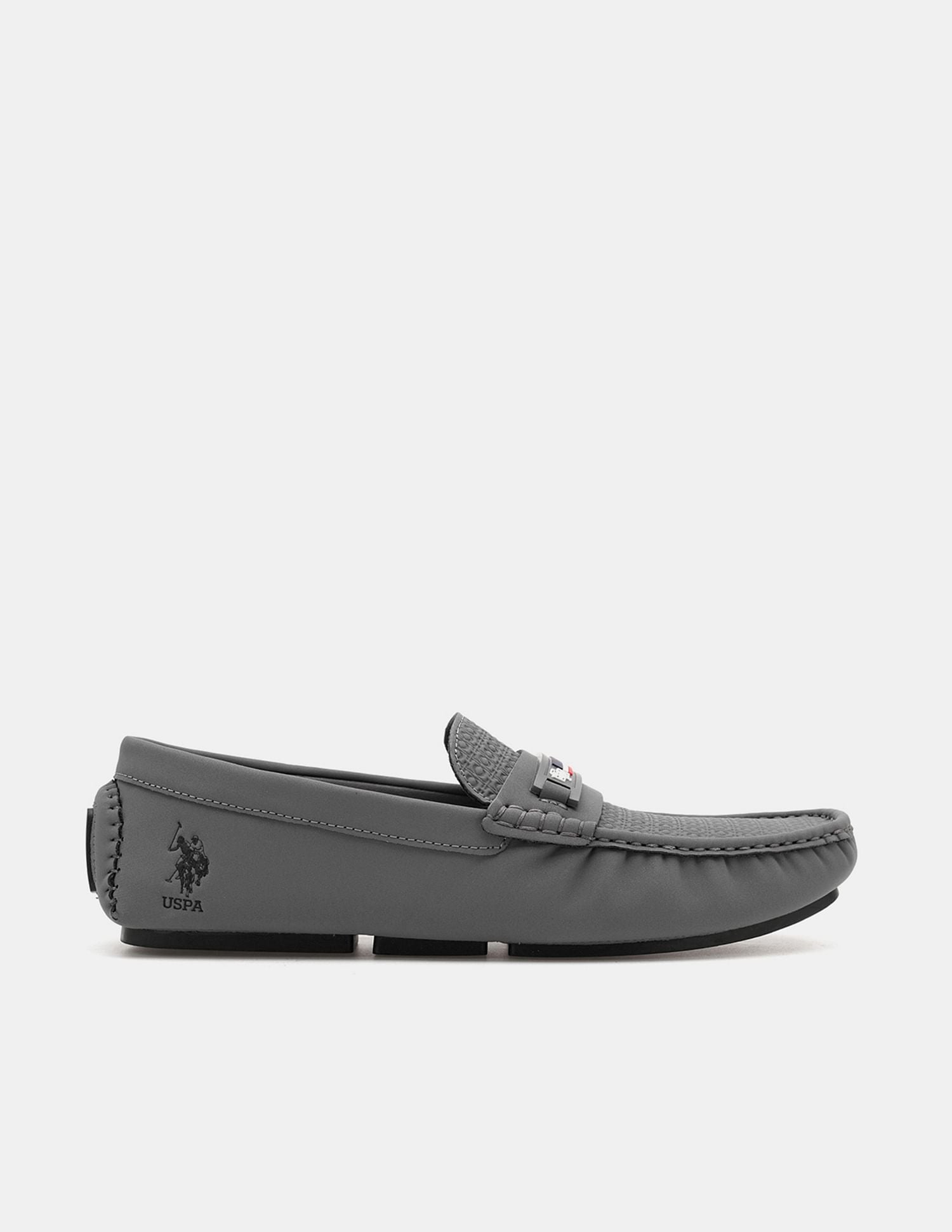 Men Teno Textured Loafer Grey - U.S. Polo Assn. India | Large