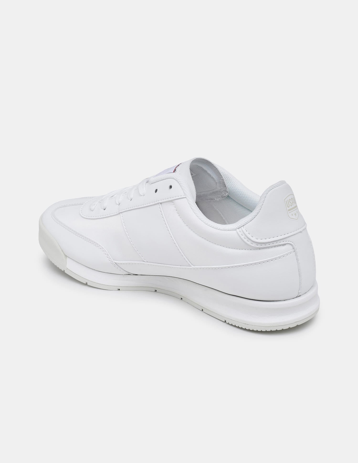 Round Toe Lace Ups Gallop Sneakers White - U.S. Polo Assn. India | Large