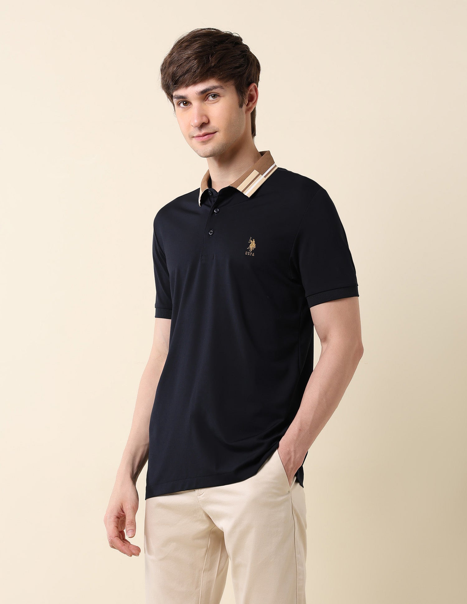 Slim Fit Classic Polo Shirt Navy - U.S. Polo Assn. India | Large