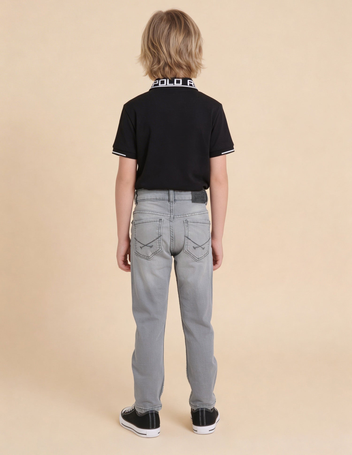 Slim Fit Grey Jeans Grey - U.S. Polo Assn. India | Large