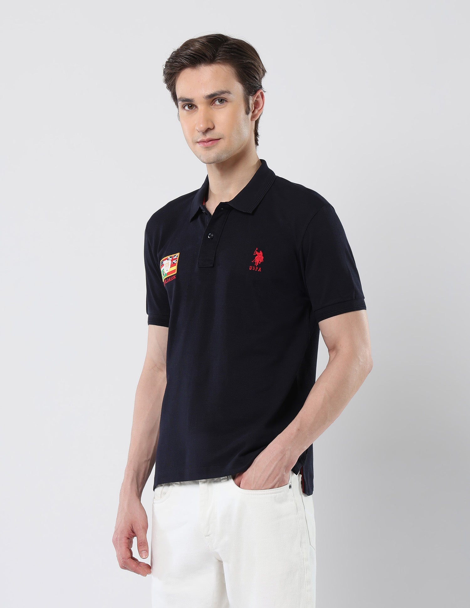 Pure Cotton 135 Anniversary Polo Shirt Navy - U.S. Polo Assn. India | Large