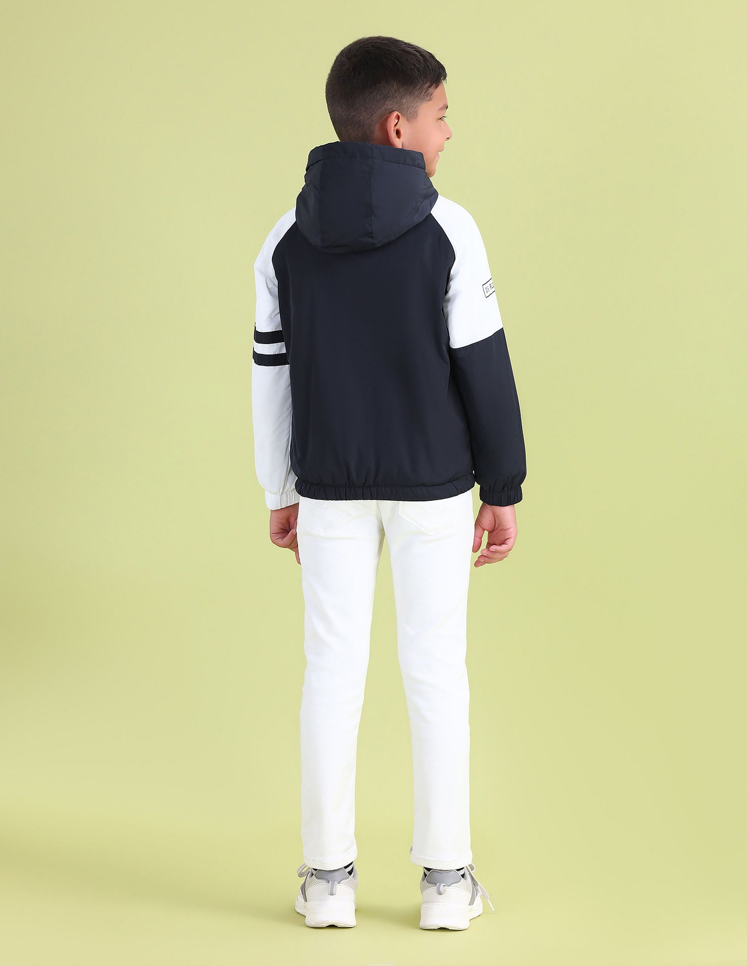 Boys Regular Fit Solid Casual Jacket Navy - U.S. POLO ASSN. | Large