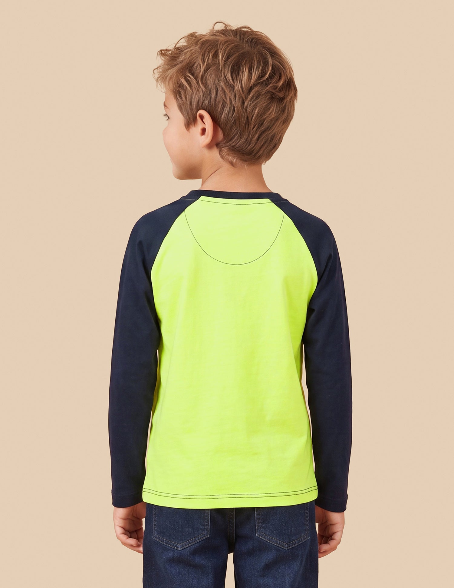 Colour Blocked Regular Fit T-Shirt Green - U.S. Polo Assn. India | Large