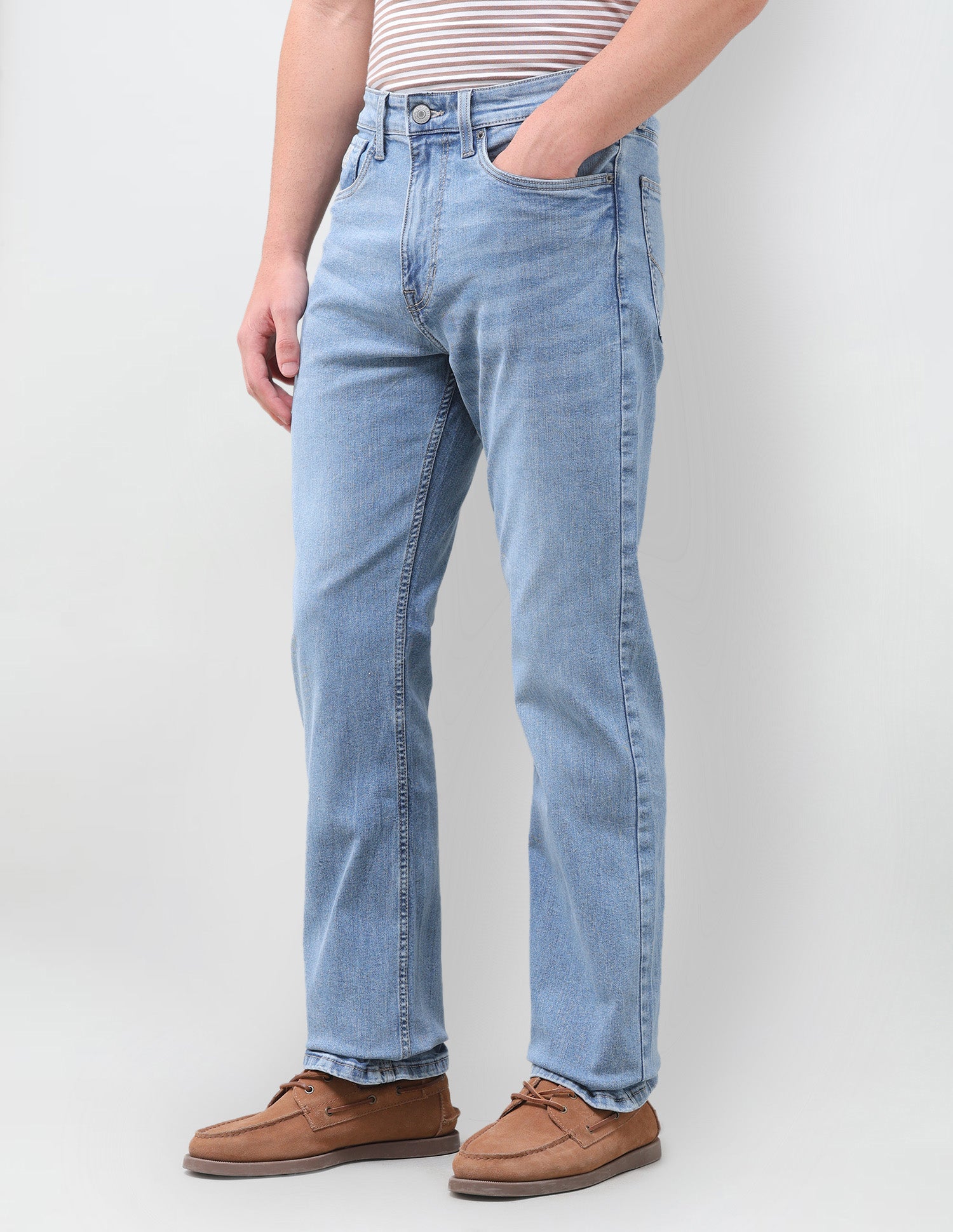 Connor Bootcut Fit Blue Jeans Light Indigo - U.S. Polo Assn. India | Large
