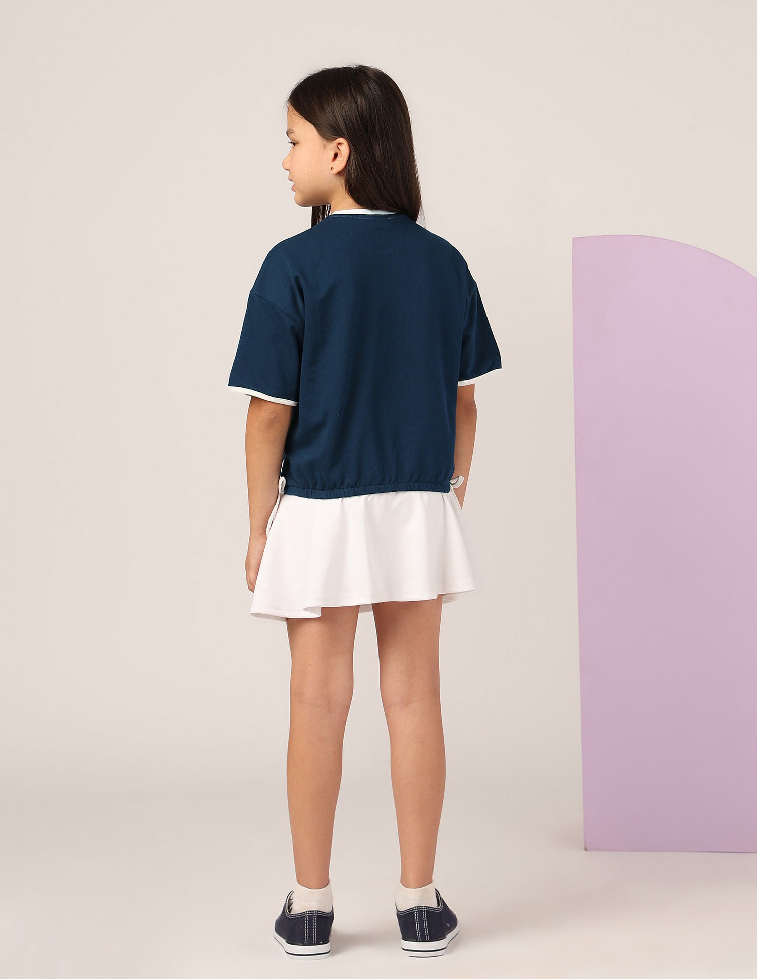 Girls Brand Printed T-Shirt Navy - U.S. POLO ASSN. | Large