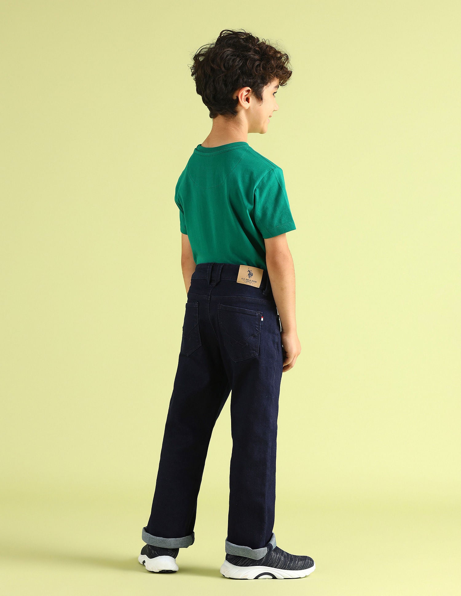 Boys Boot Cut Blue Jeans Blue - U.S. POLO ASSN. | Large