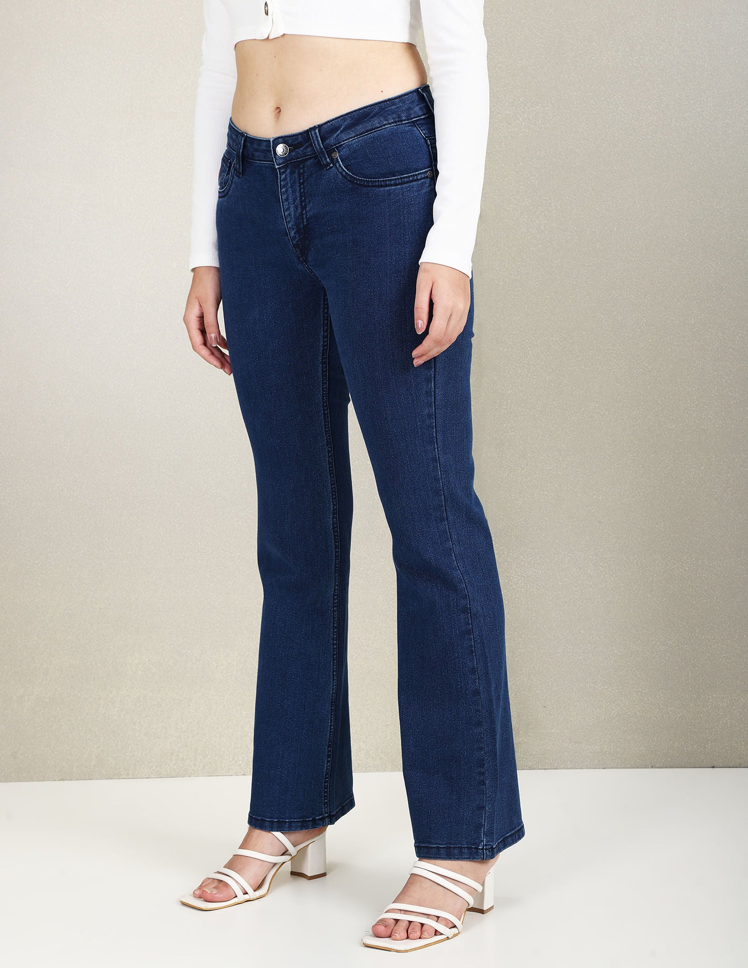 Mid Rise Bootcut Fit Jeans Blue - U.S. POLO ASSN. | Large