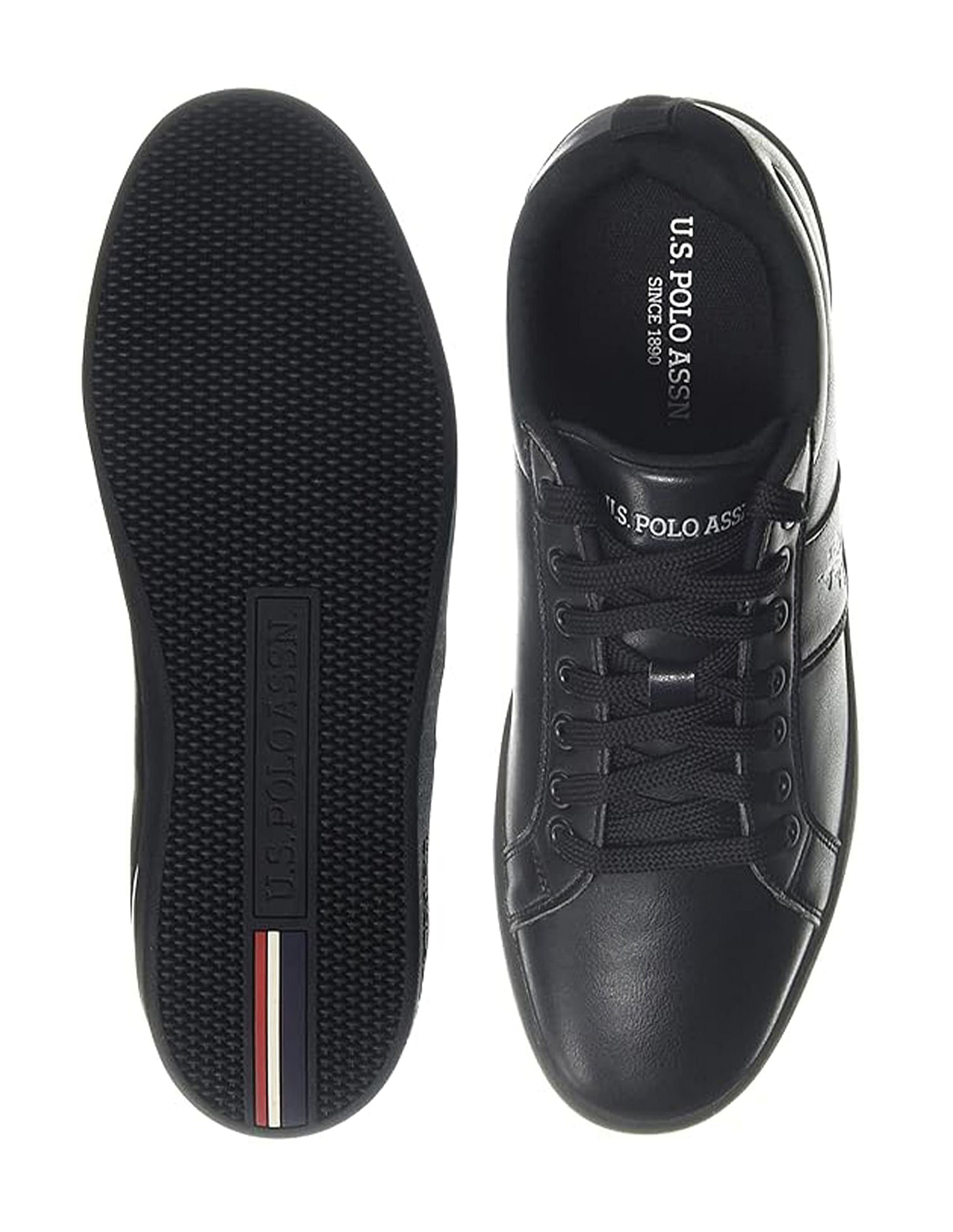 Men Salvador 5.0 Textured Sneakers Black - U.S. POLO ASSN. | Large