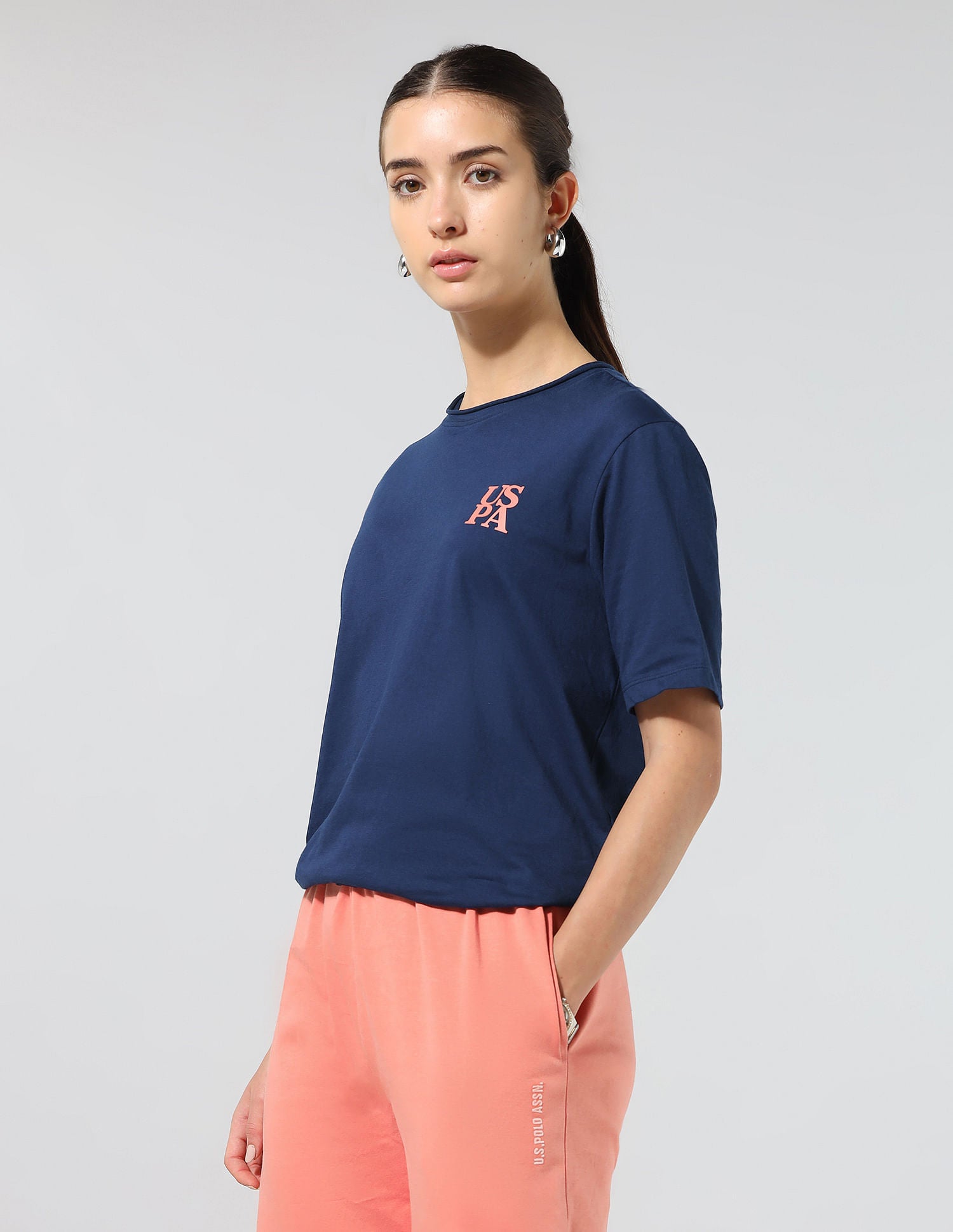 Relaxed Fit Solid Lounge T-Shirt Navy - U.S. POLO ASSN. | Large