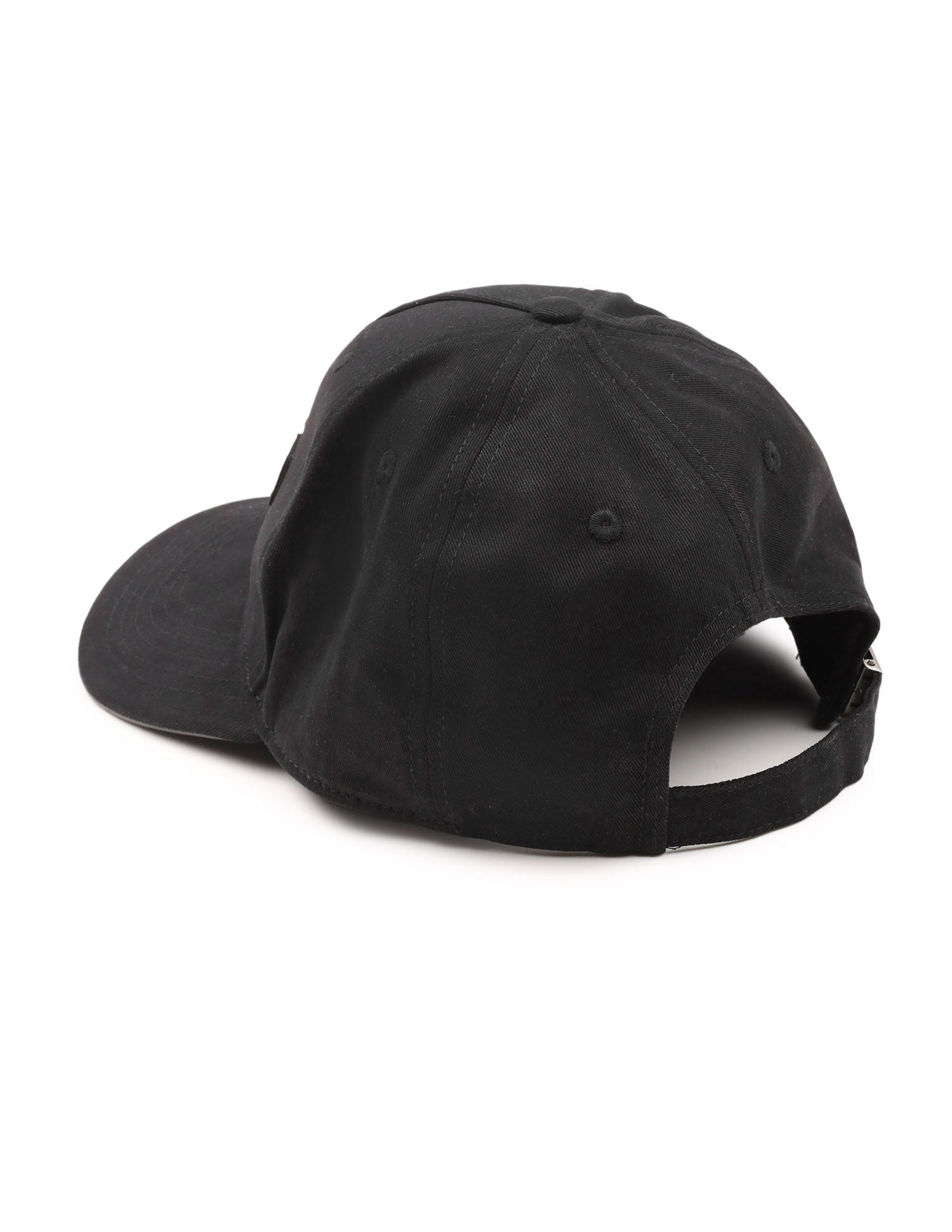 Brand Leather Embossed Twill Cap Black - U.S. Polo Assn. India | Large