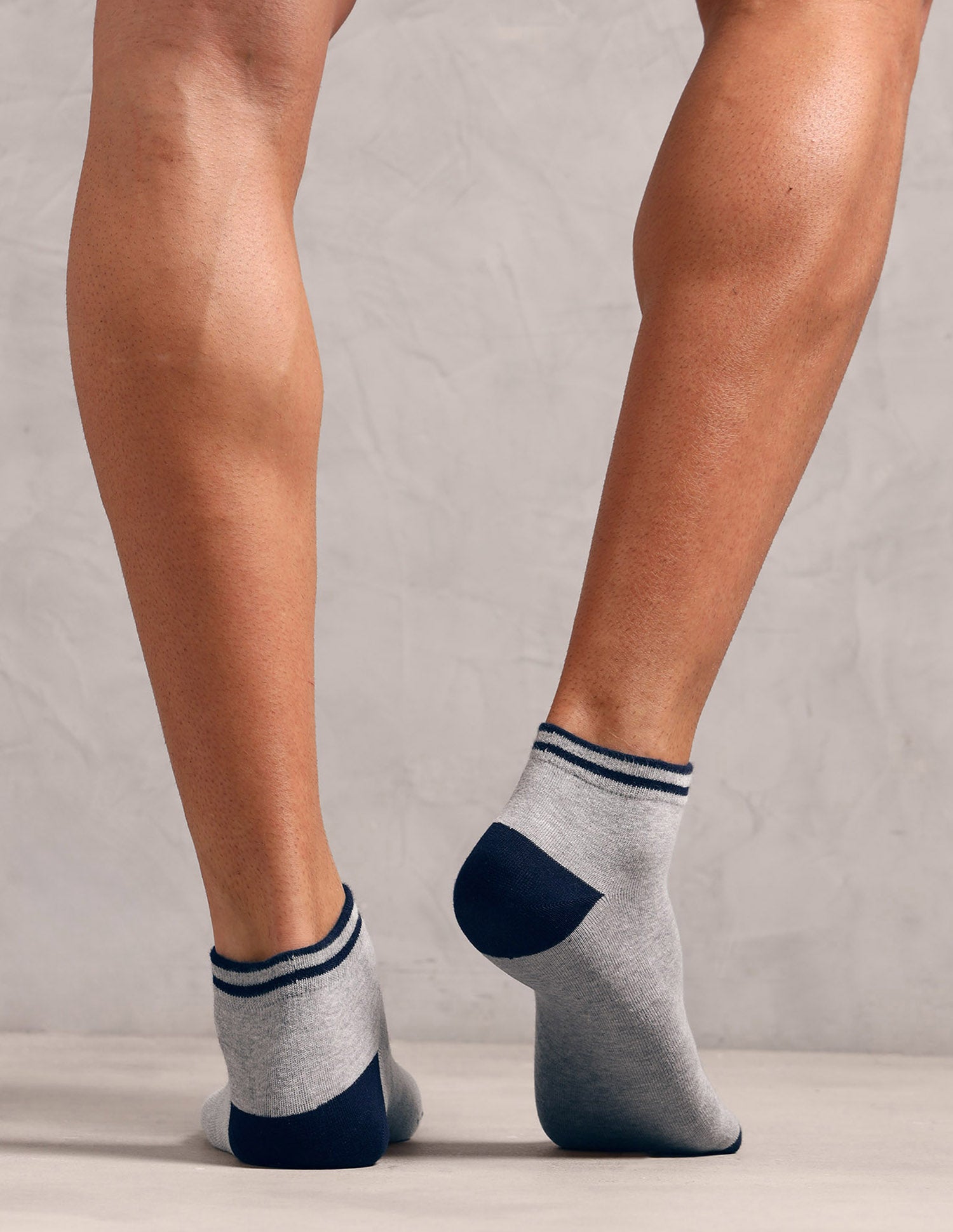 Super Soft Stretch ES010 Socks - Pack Of 3 Navy, Black, Light Grey Mel - U.S. Polo Assn. India | Large