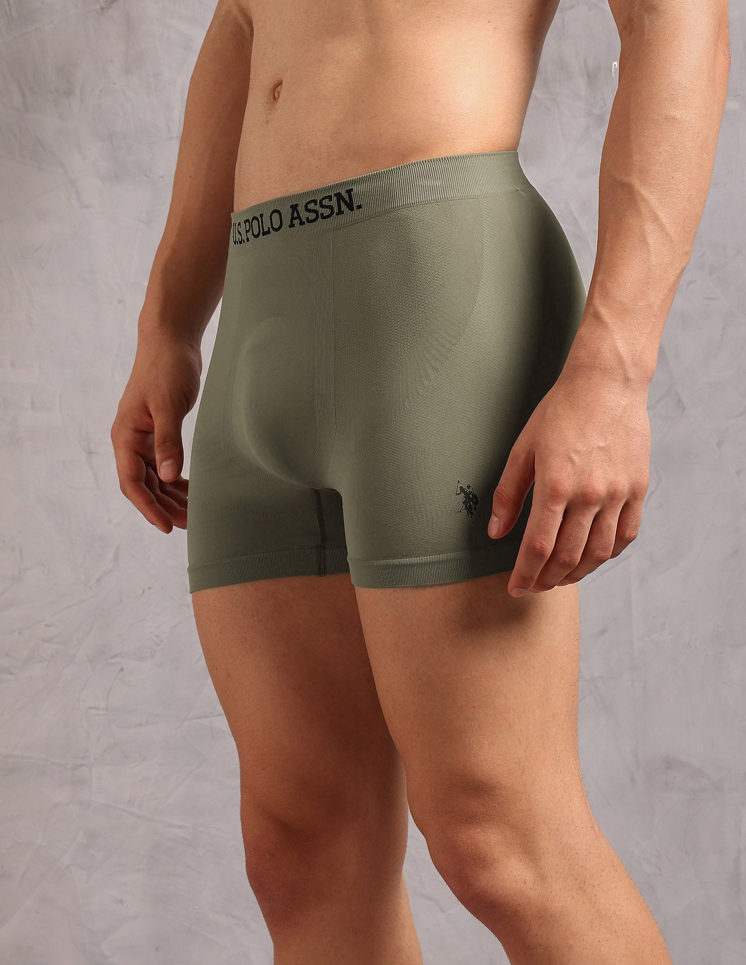 Breathable Stretch Comfort AT003 Trunks - Pack of 1 Olive - U.S. POLO ASSN. | Large