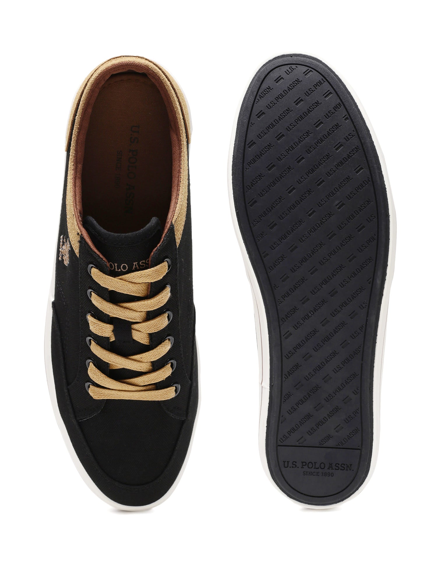 Men Monton 10.0 Colourblocked Sneakers Black - U.S. Polo Assn. India | Large