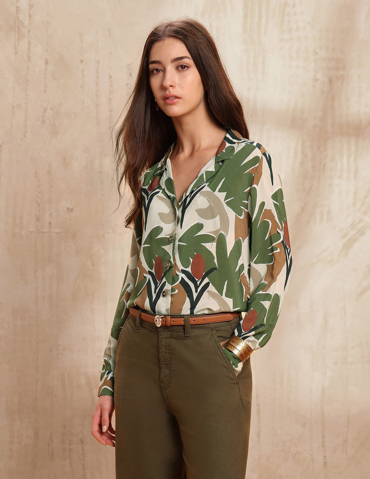 Regular Fit Abstract Printed Shirt Multi-colour - U.S. POLO ASSN. | Large