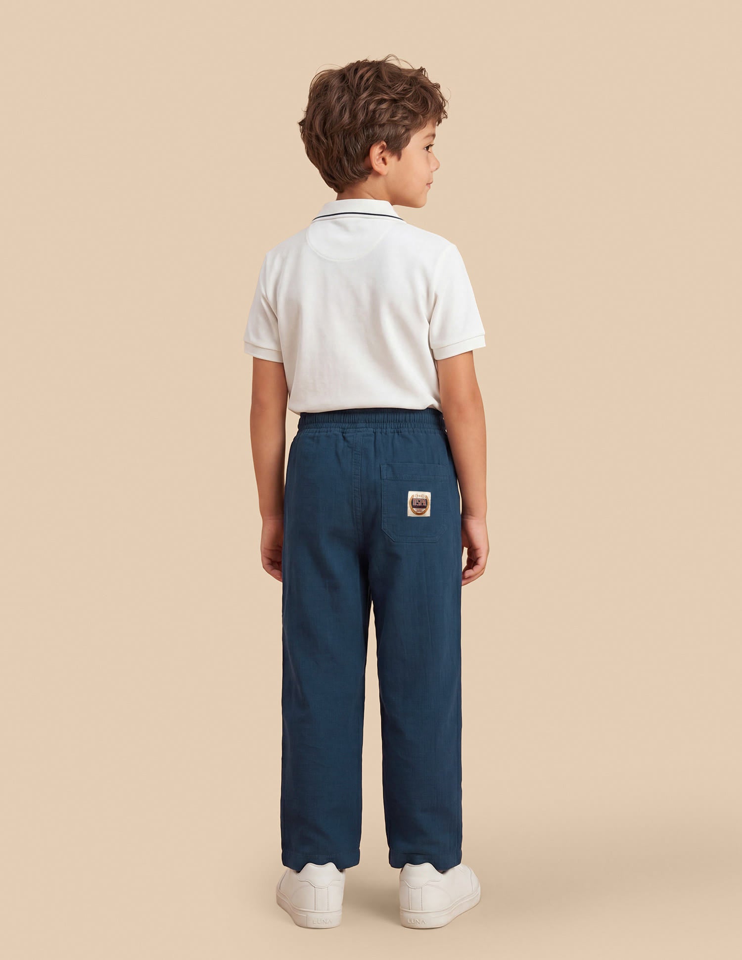 Solid Relaxed Fit Trousers Olive - U.S. Polo Assn. India | Large