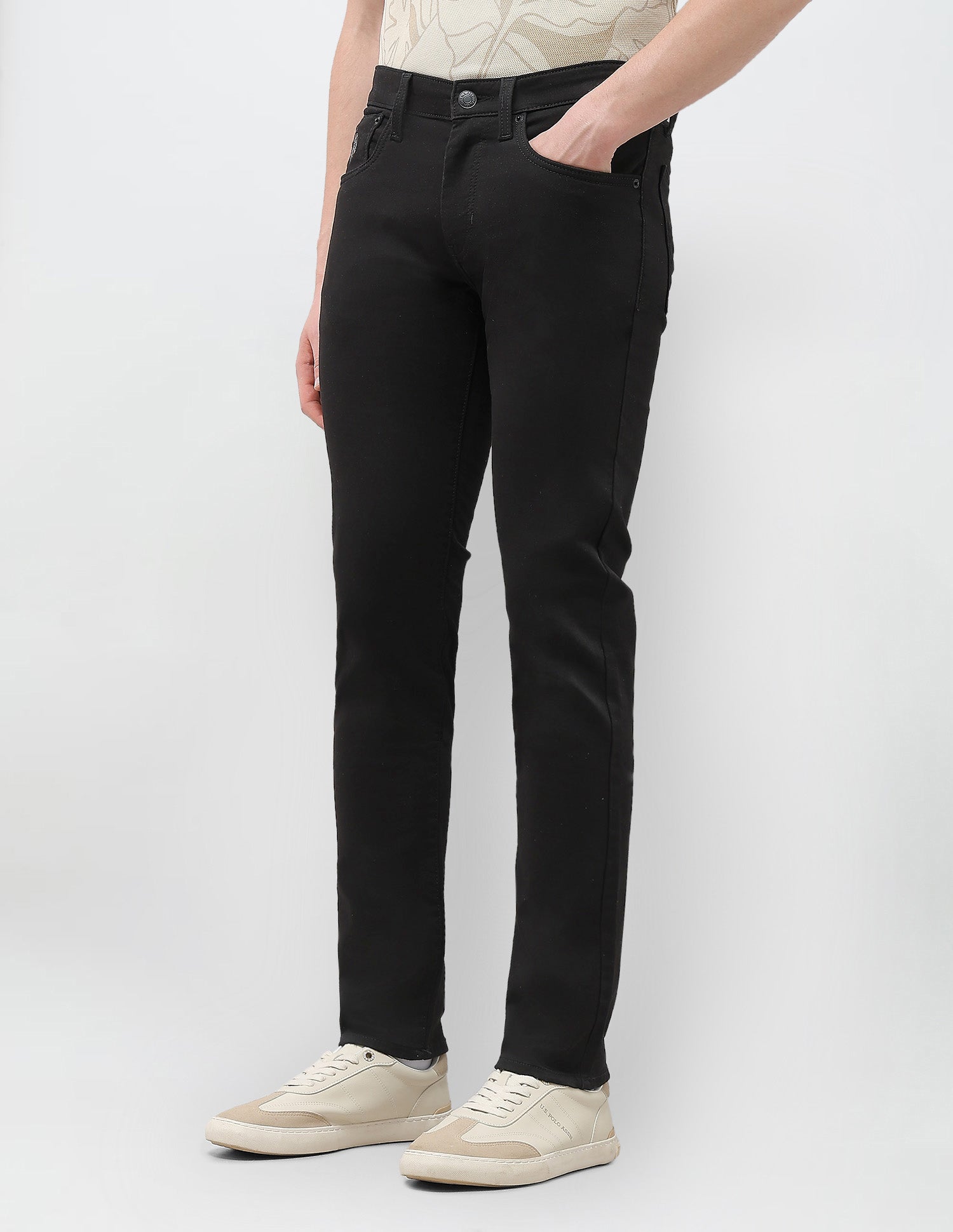 Brandon Slim-Tapered Fit Jeans Black - U.S. Polo Assn. India | Large