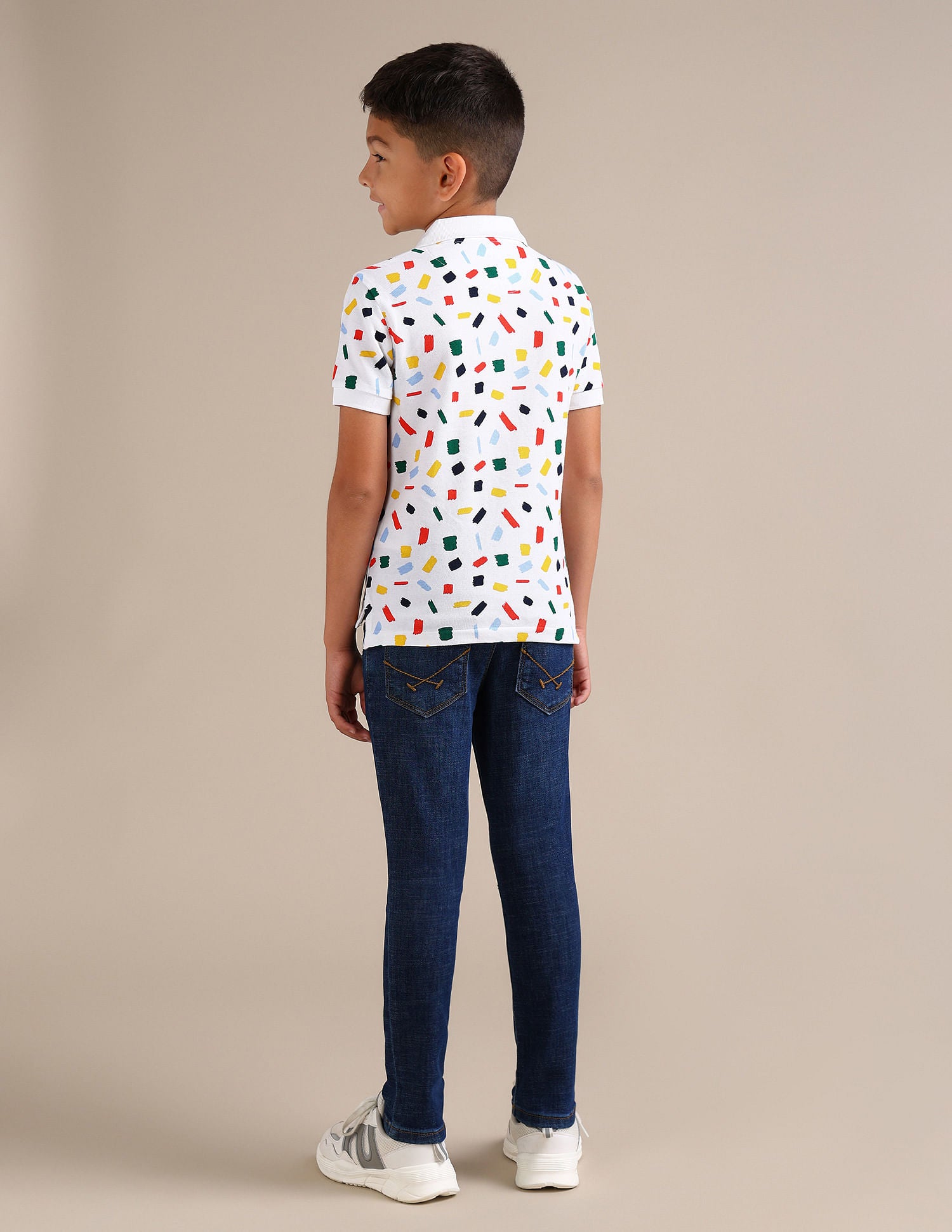 Boys Regular Fit Polo Shirt White - U.S. Polo Assn. India | Large