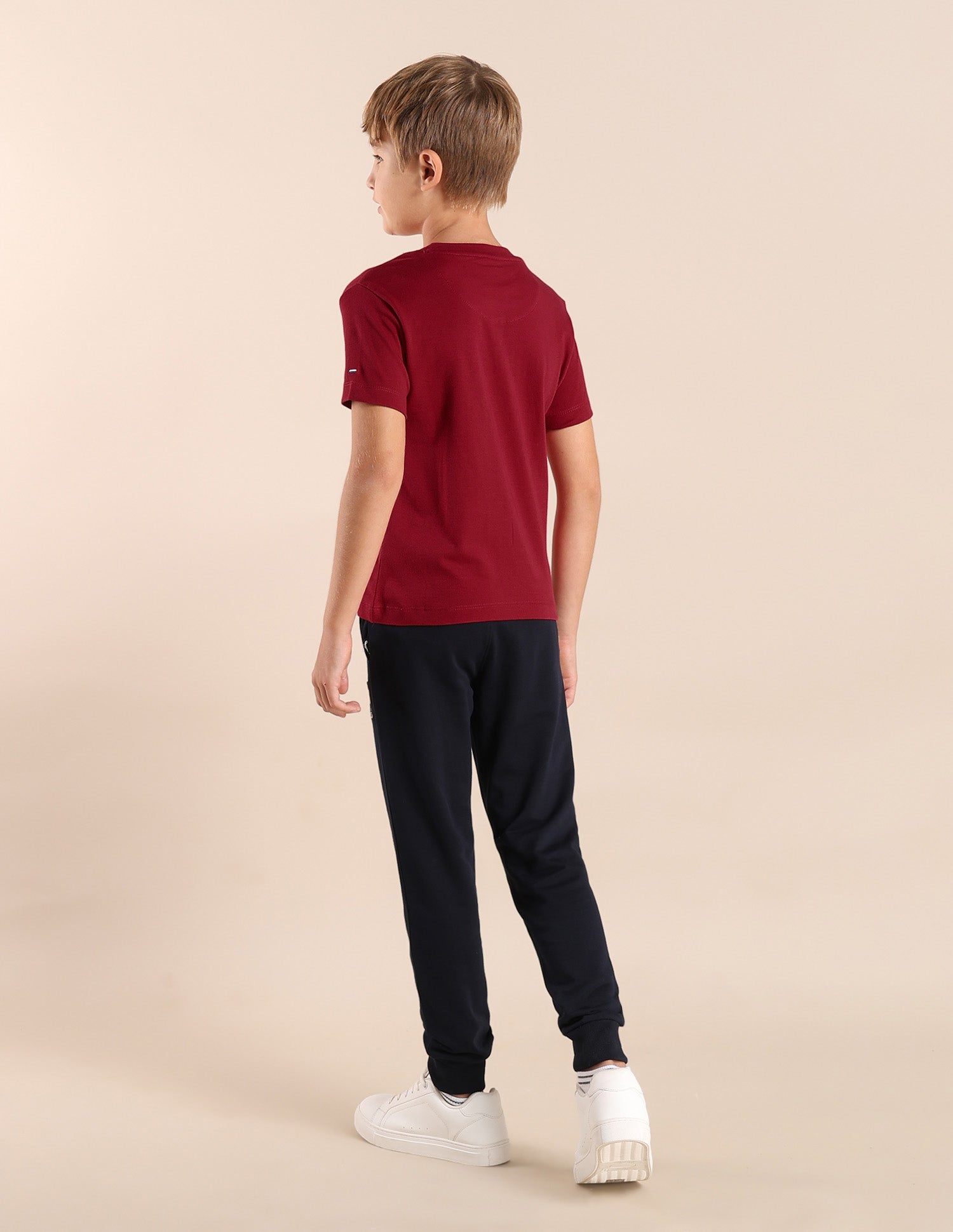 Boys Brand Printed Regular Fit T-Shirt Medium Red - U.S. POLO ASSN. | Large