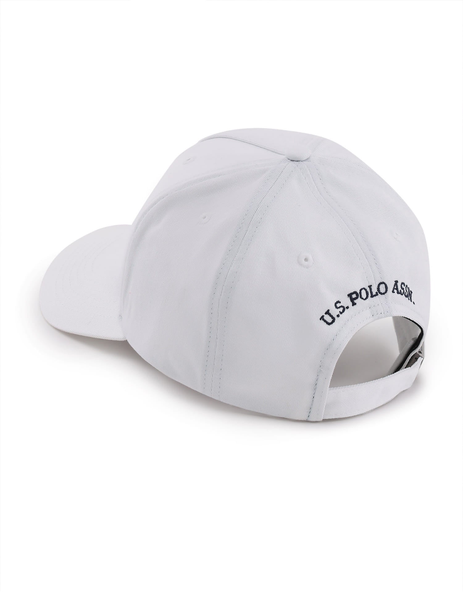 Brand Embroidered Twill Cap White - U.S. Polo Assn. India | Large