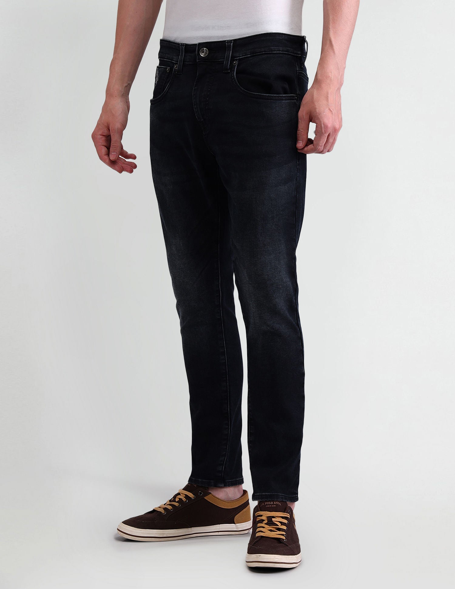 Henry Tapered Blue Jeans Blue - U.S. POLO ASSN. | Large