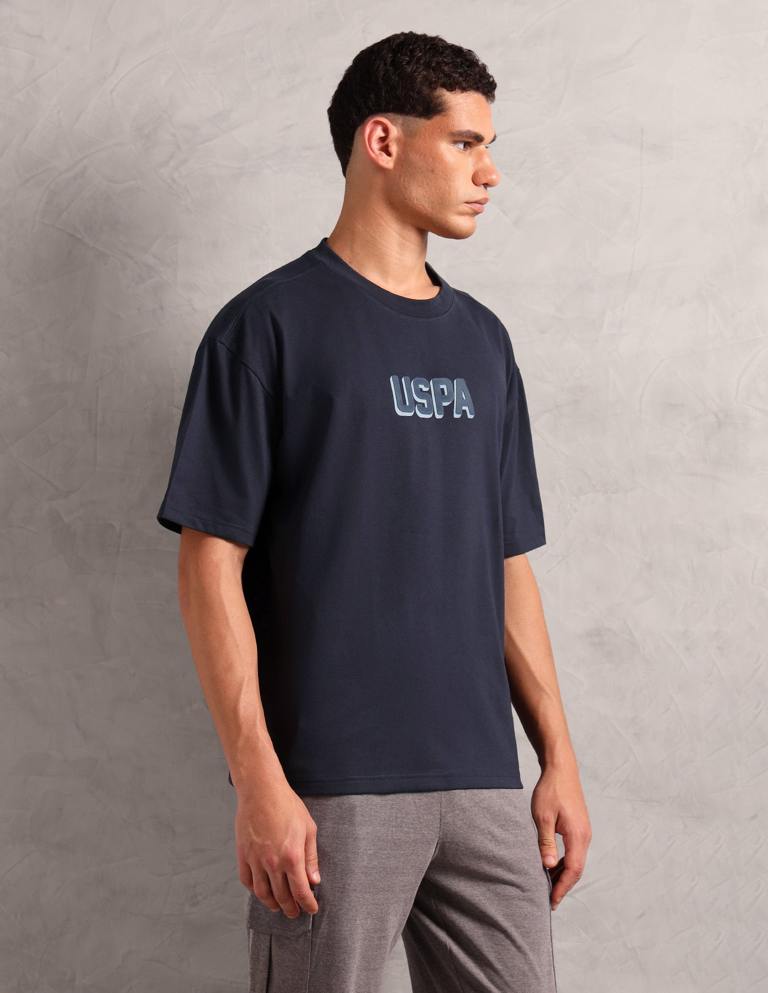 Brand Printed Oversized Fit OEE11 Lounge T-Shirt Spellbound - U.S. POLO ASSN. | Large