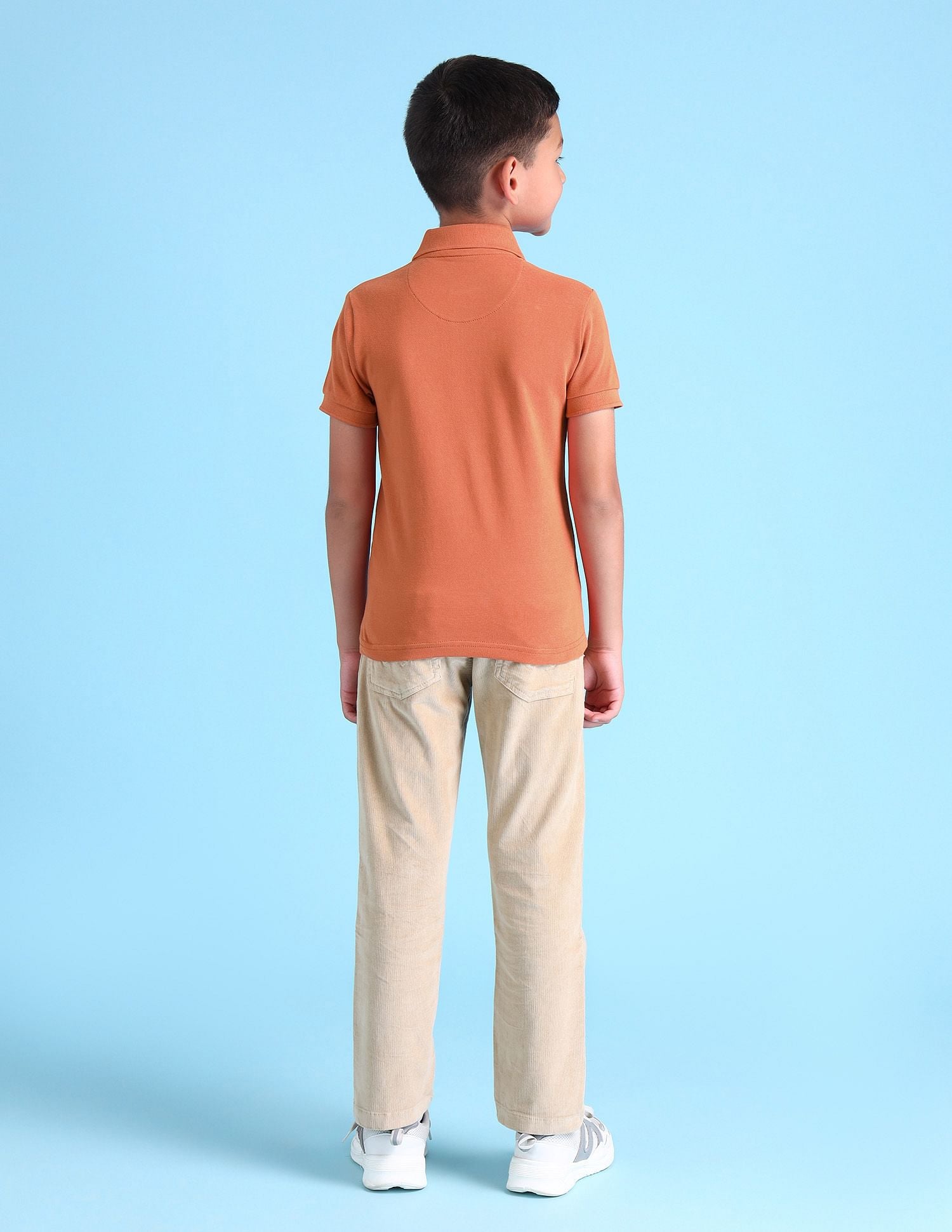 Boys Brand Printed Polo Shirt Rust - U.S. POLO ASSN. | Large