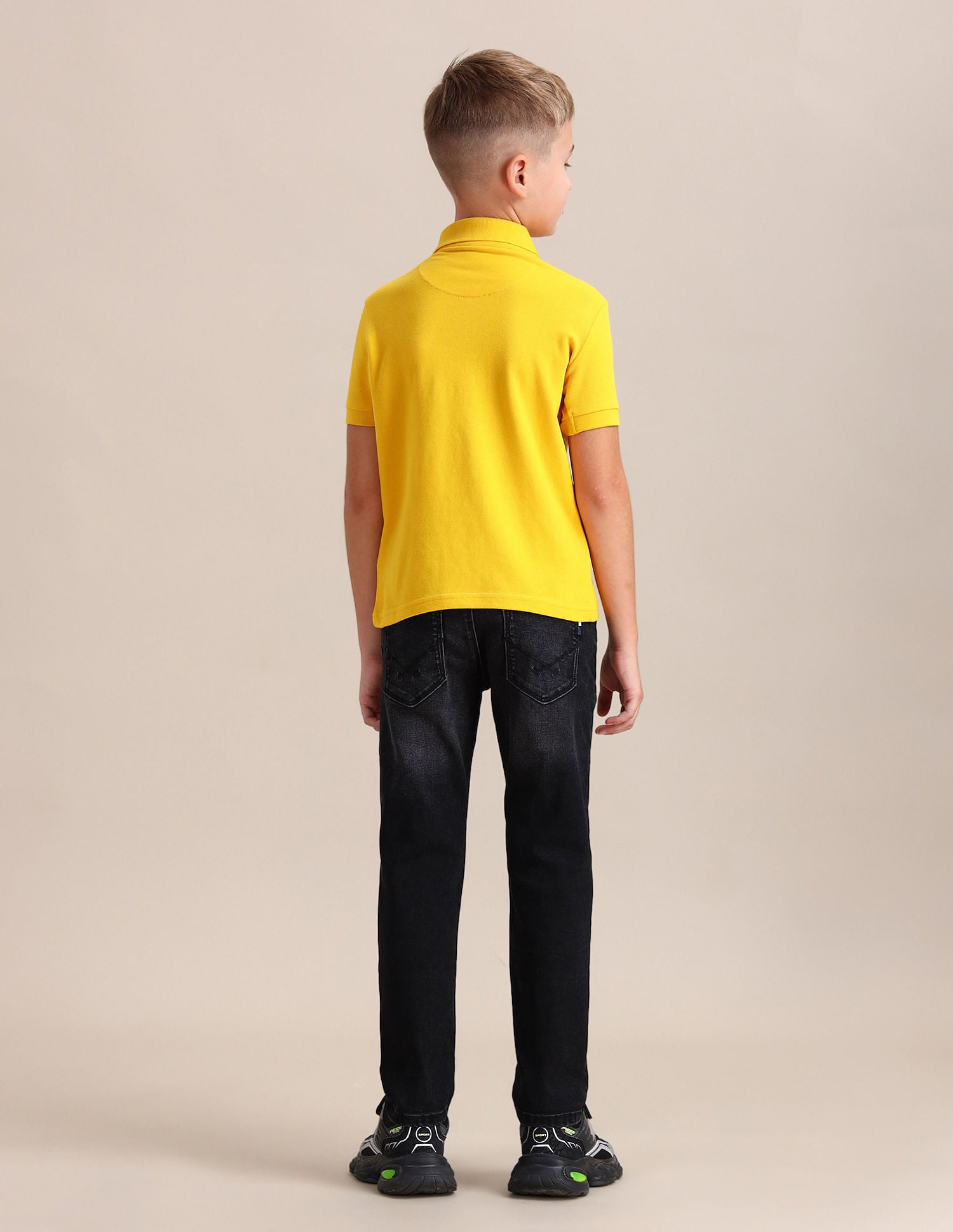 Boys Pure Cotton Regular Polo Shirt Mustard - U.S. POLO ASSN. | Large