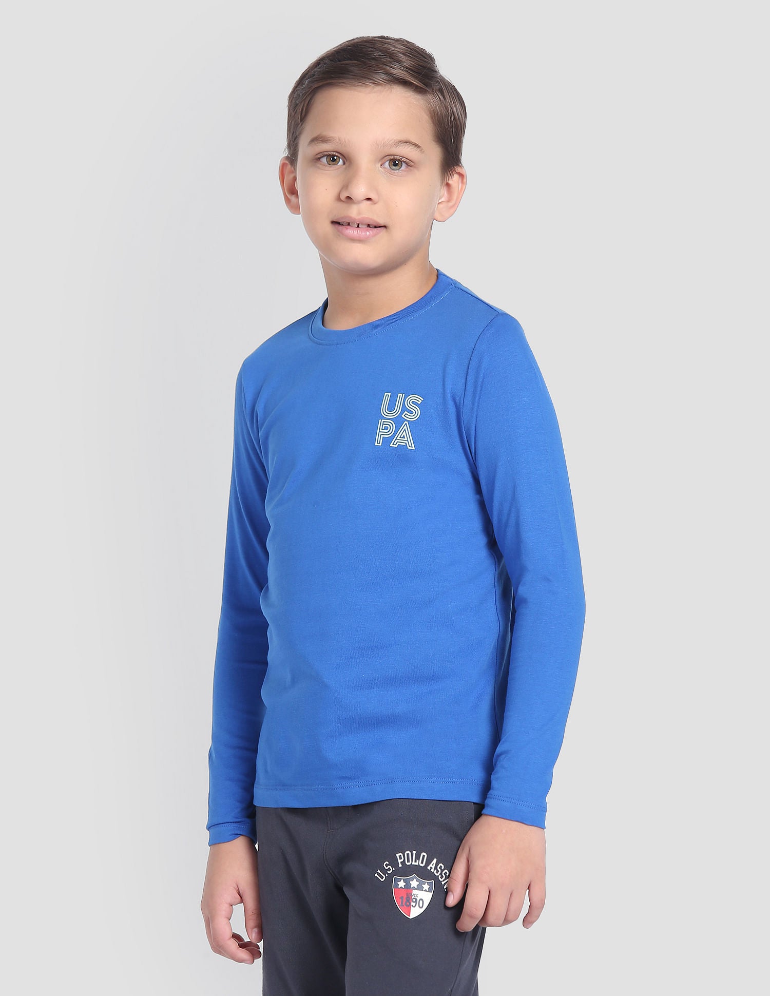 Cotton OKE02 Lounge T-Shirt - Pack Of 1 Blue - U.S. POLO ASSN. | Large