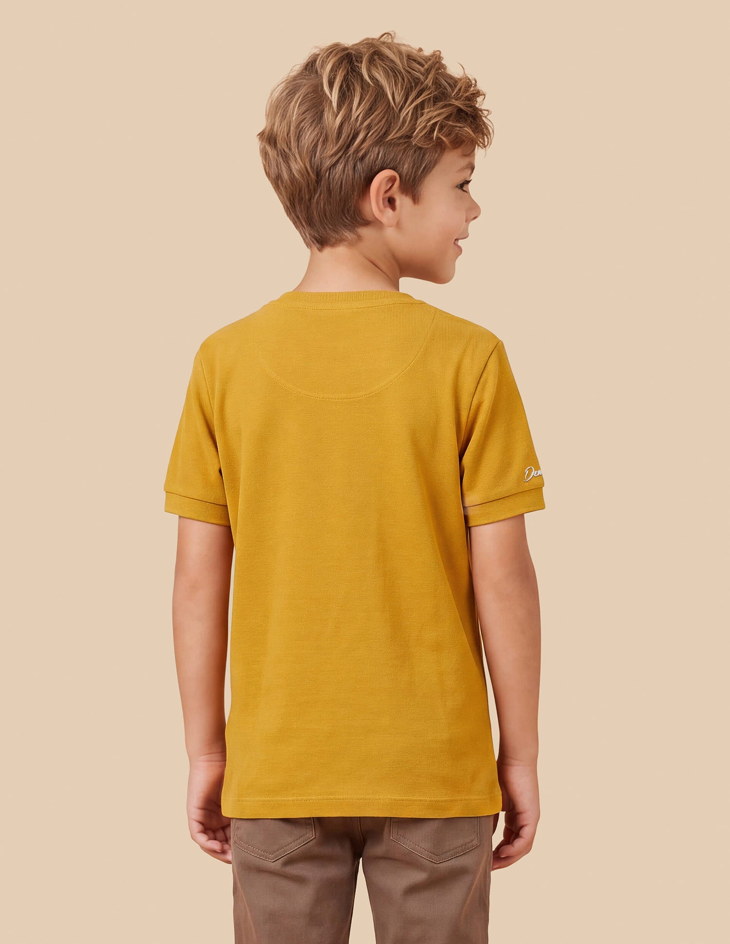 Brand Applique Regular Fit T-Shirt Yellow - U.S. Polo Assn. India | Large