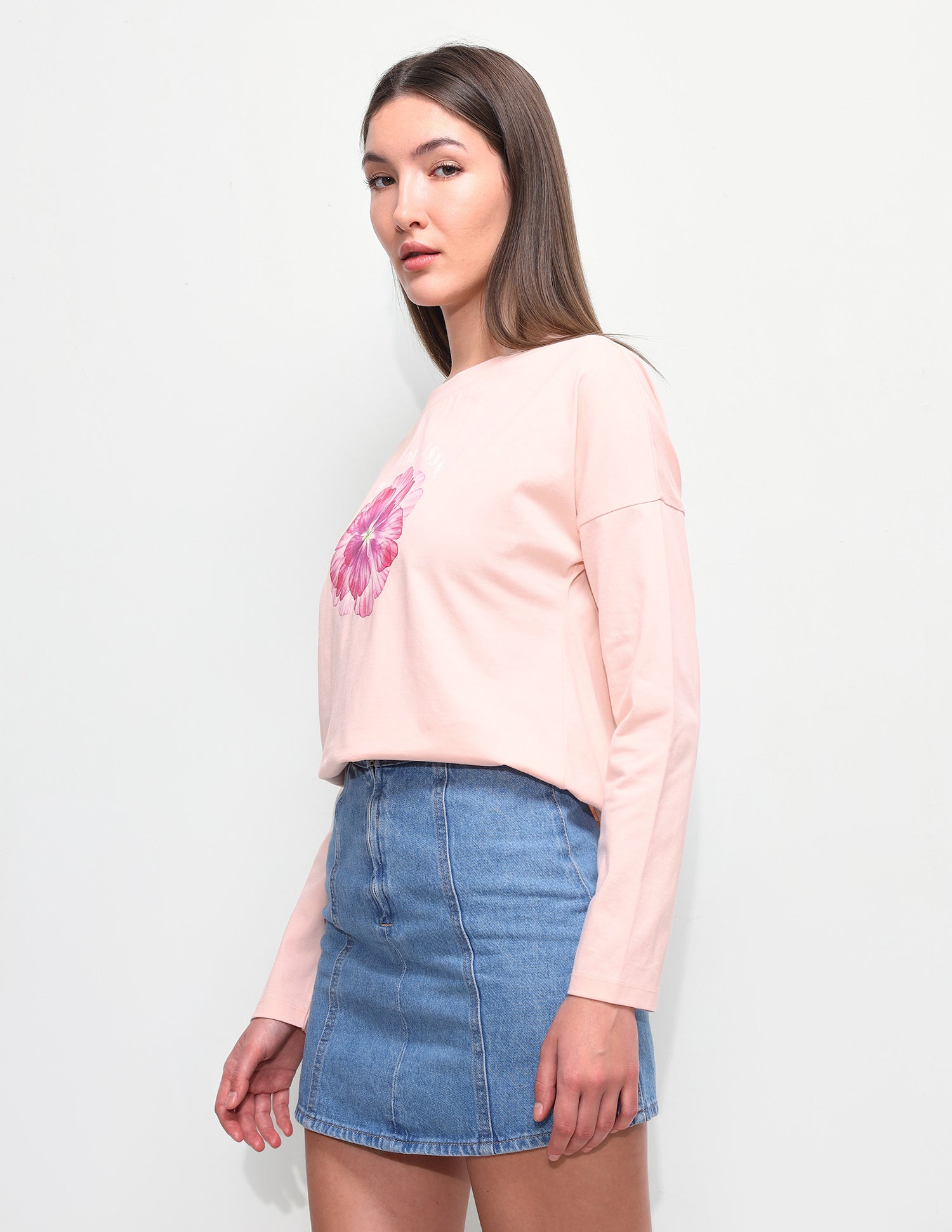 Brand Printed Relaxed Fit T-Shirt Light Pink - U.S. Polo Assn. India | Large
