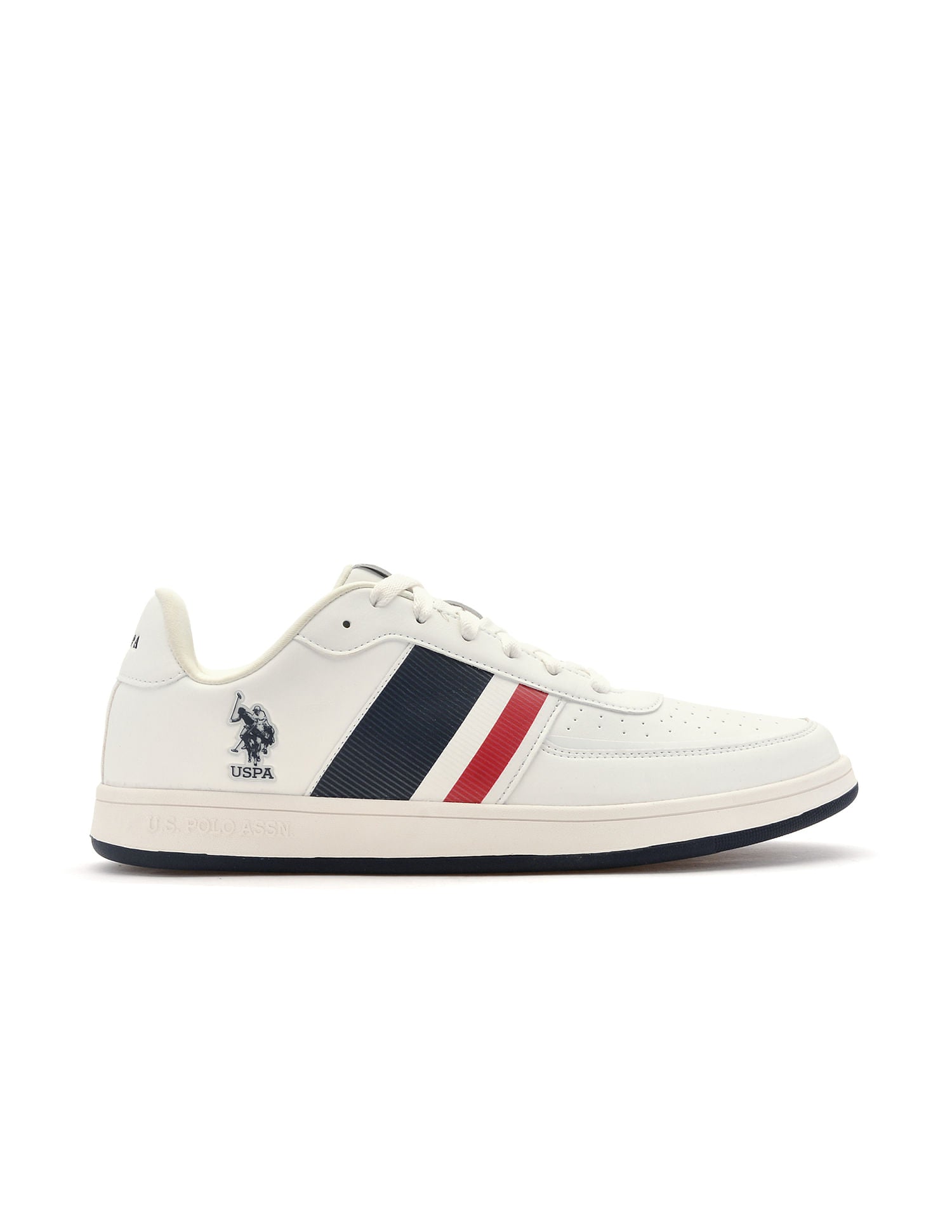 Men Gael Off White Retro Court Sneakers White - U.S. POLO ASSN. | Large