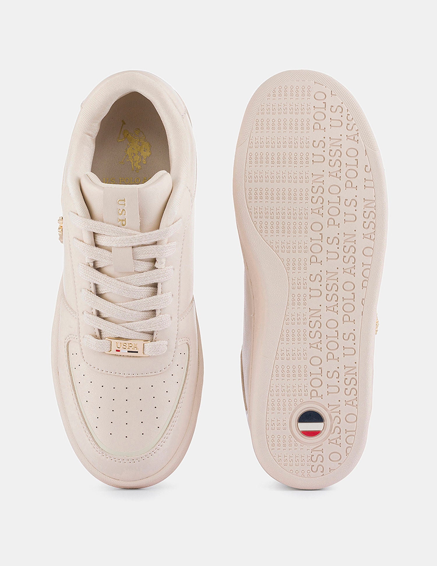 Women Round Toe Nyra 2.0 Sneakers Nude - U.S. POLO ASSN. | Large