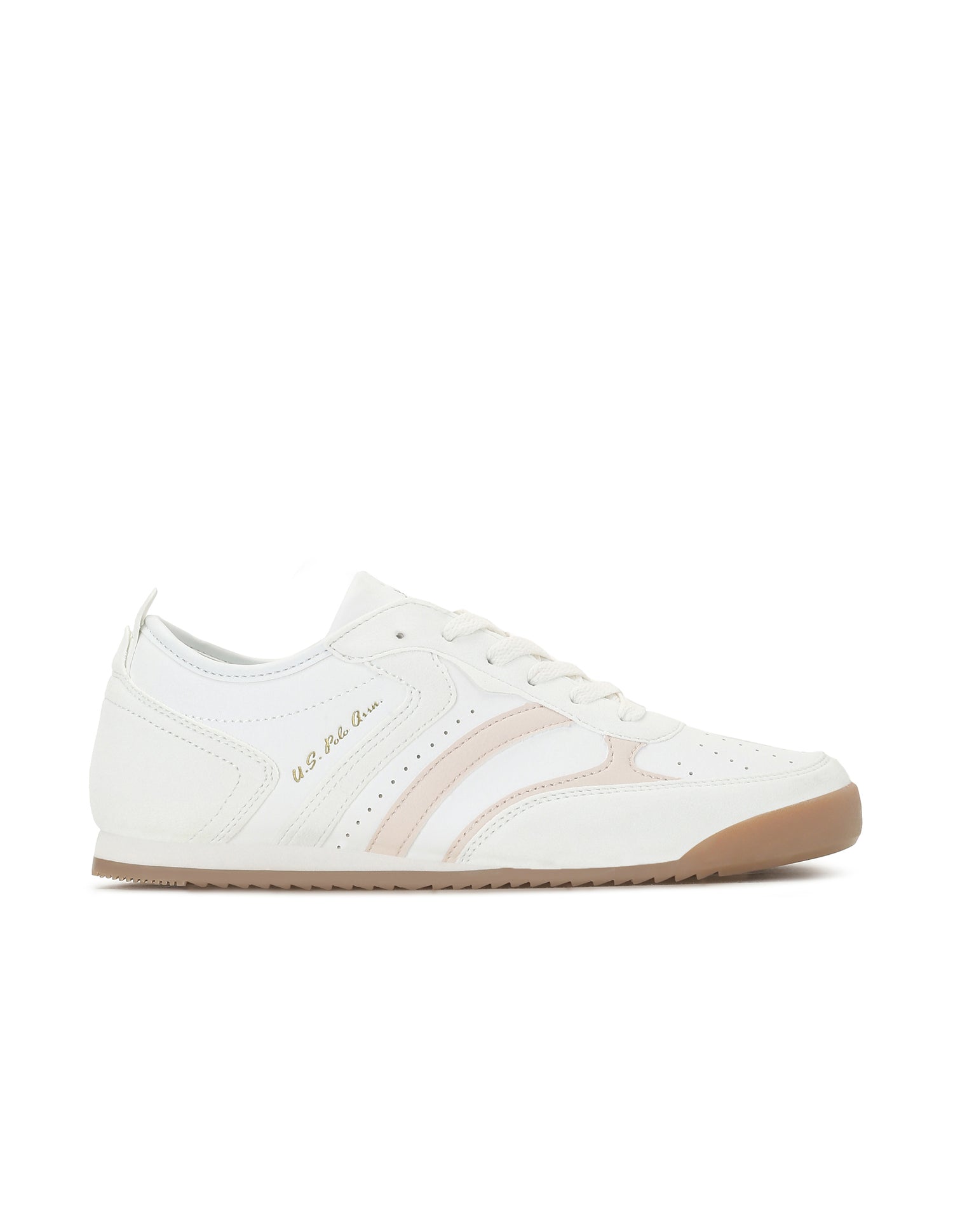 U.S. Polo Assn. Women Bianca  Lace-Ups Round Toe Sneakers White - U.S. Polo Assn. India | Large