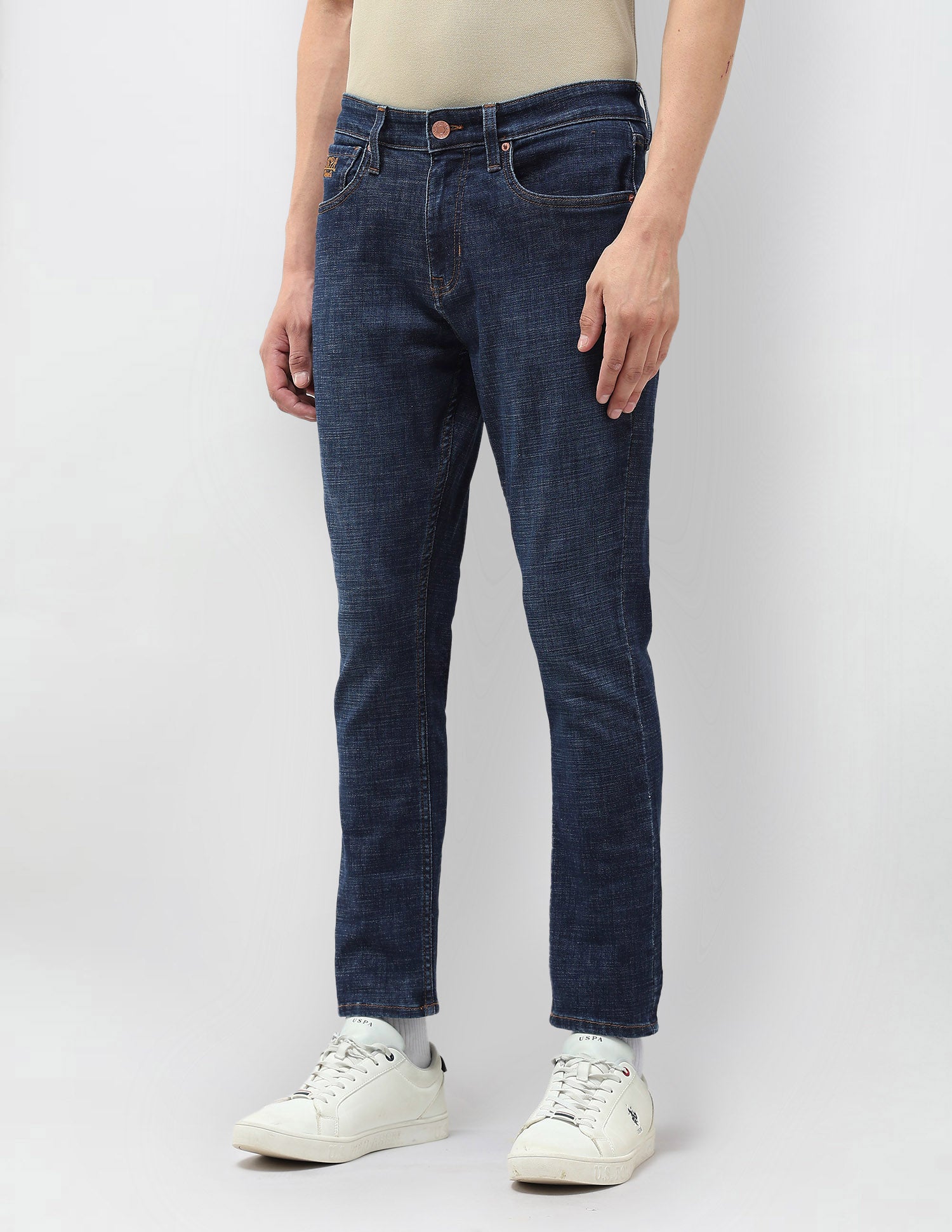 Henry Tapered Fit Blue Jeans Dark Blue - U.S. Polo Assn. India | Large