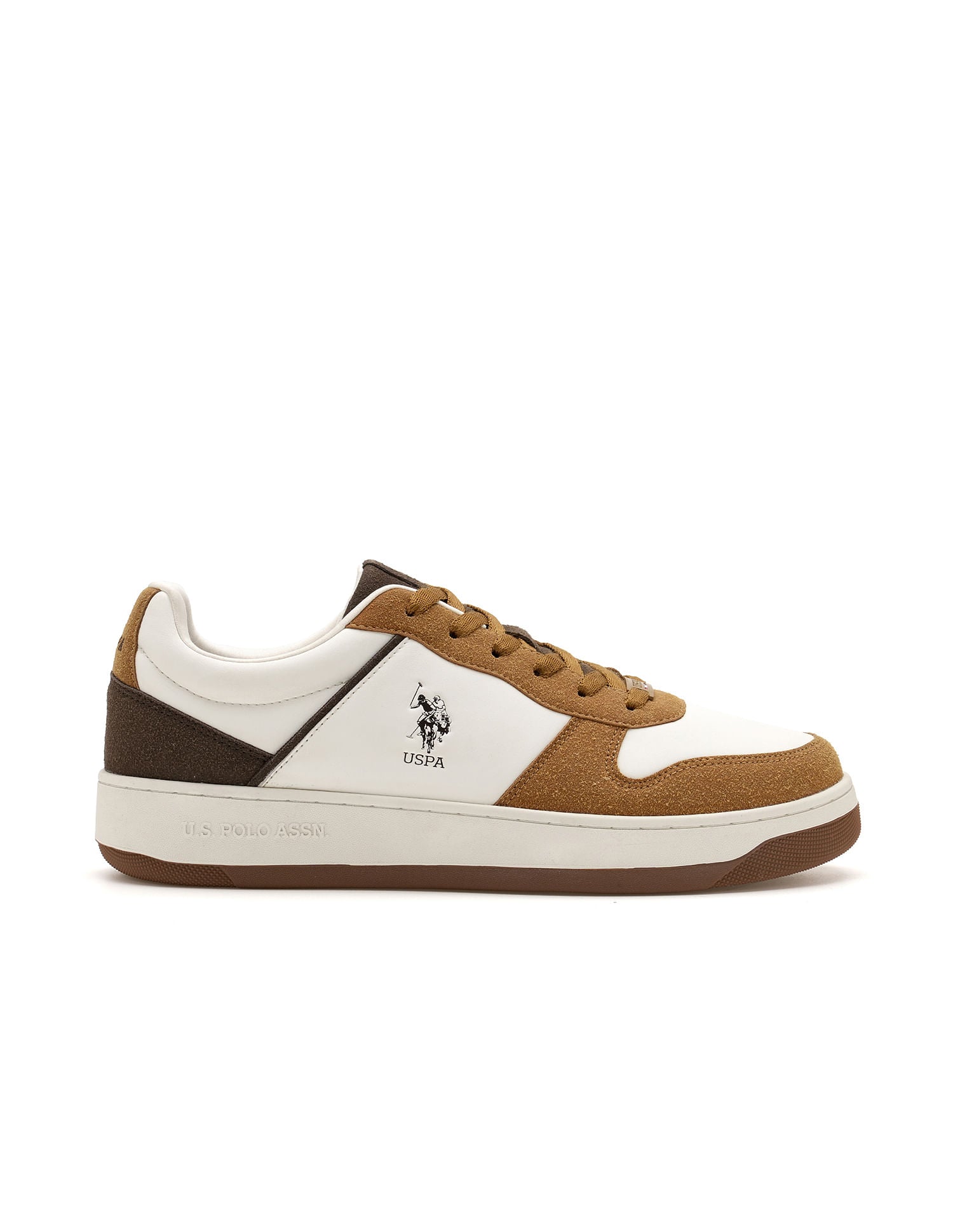 Men Joan Colourblocked Sneakers Tan - U.S. Polo Assn. India | Large