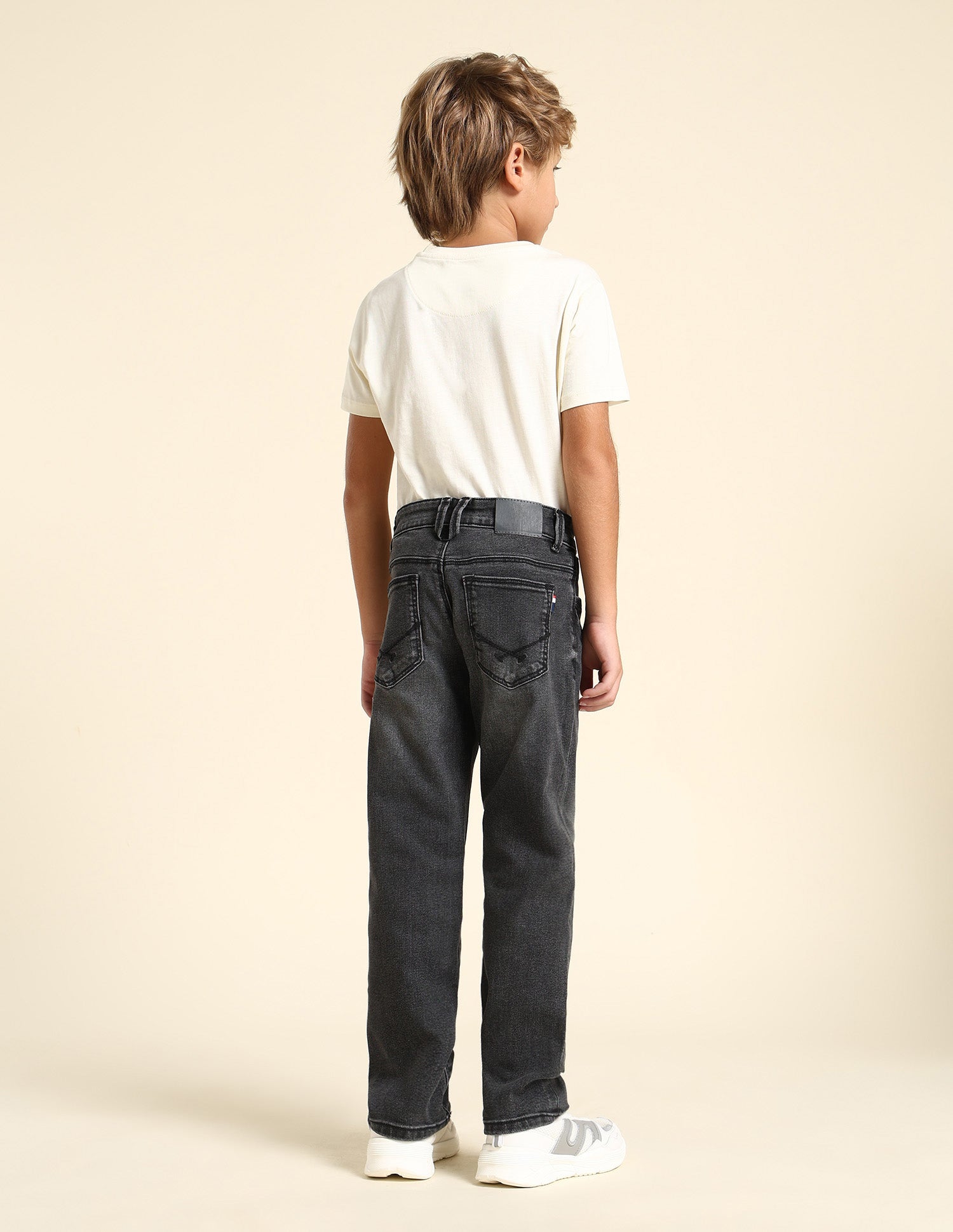 Boys Relaxed Fit Grey Jeans Dark Grey - U.S. POLO ASSN. | Large