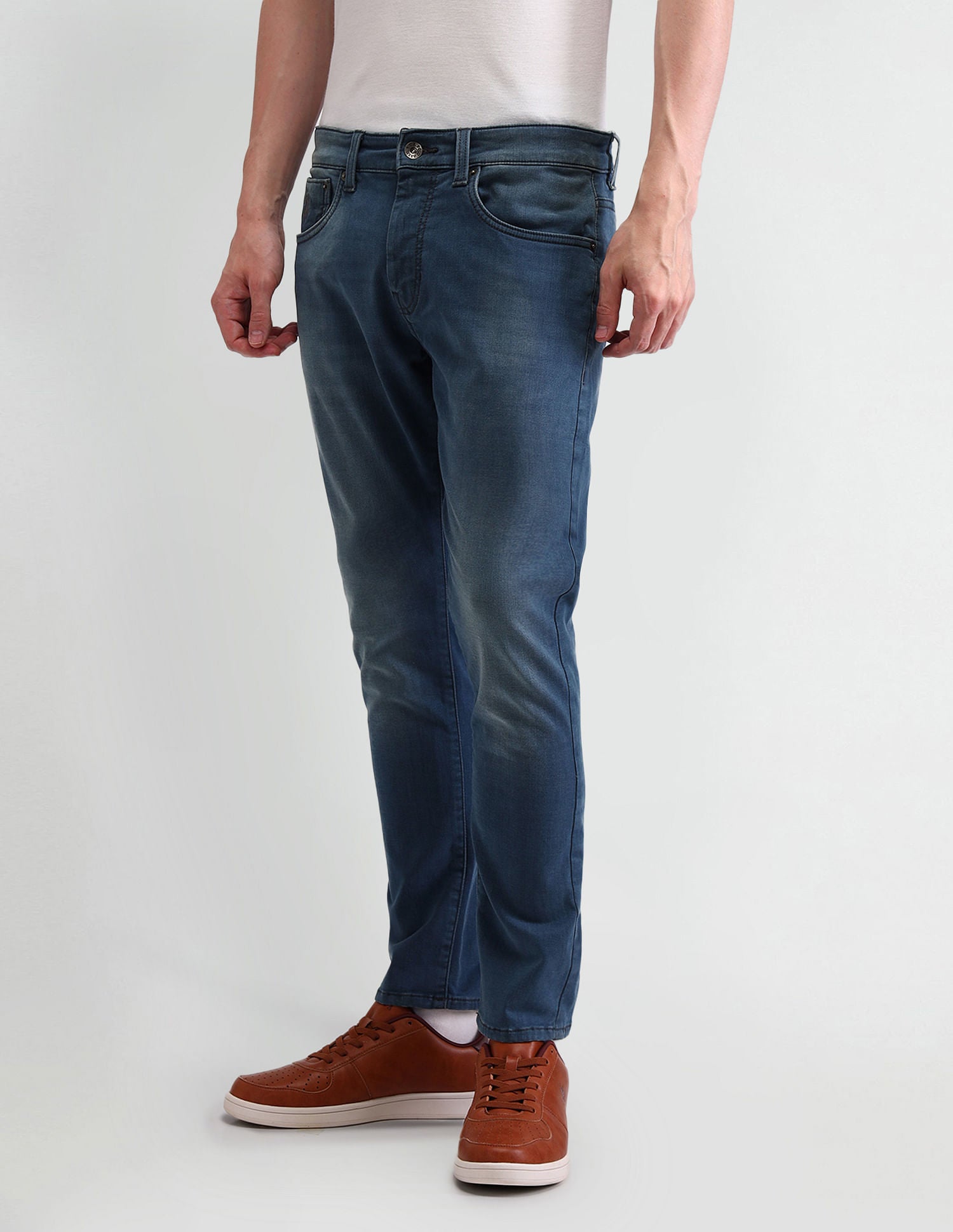 Henry Tapered Blue Jeans Blue - U.S. POLO ASSN. | Large