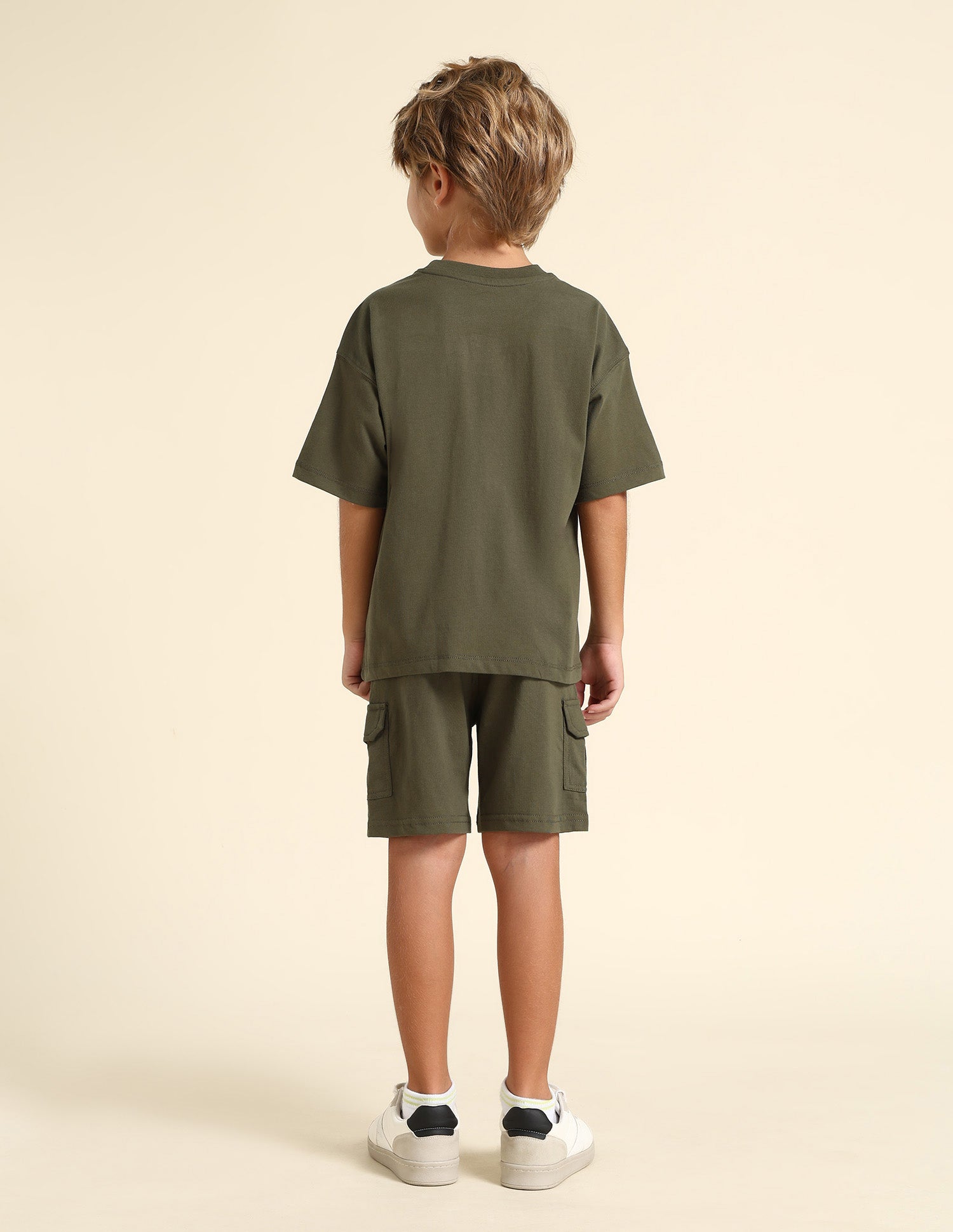 Boys Solid Regular Fit T-Shirt Olive - U.S. POLO ASSN. | Large