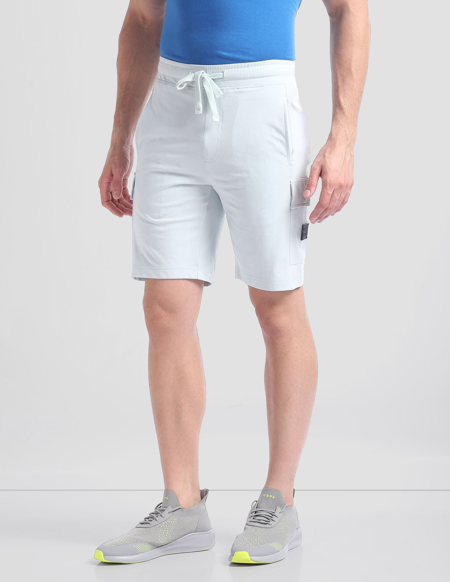 Cargo Pocket OES02 Lounge Shorts - Pack Of 1 Ice Flow - U.S. POLO ASSN. | Large