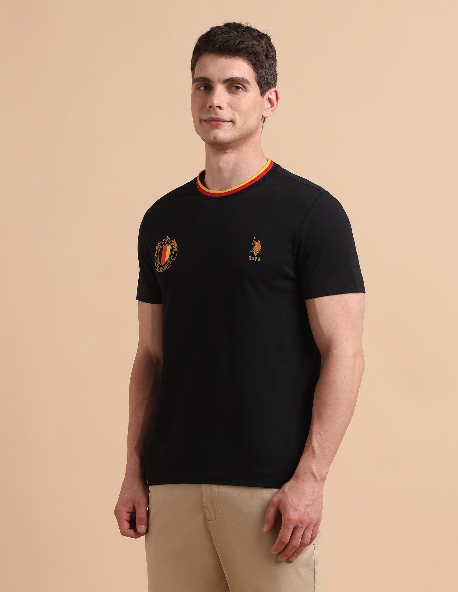 Solid Pure Cotton T-Shirt Blue - U.S. POLO ASSN. | Large