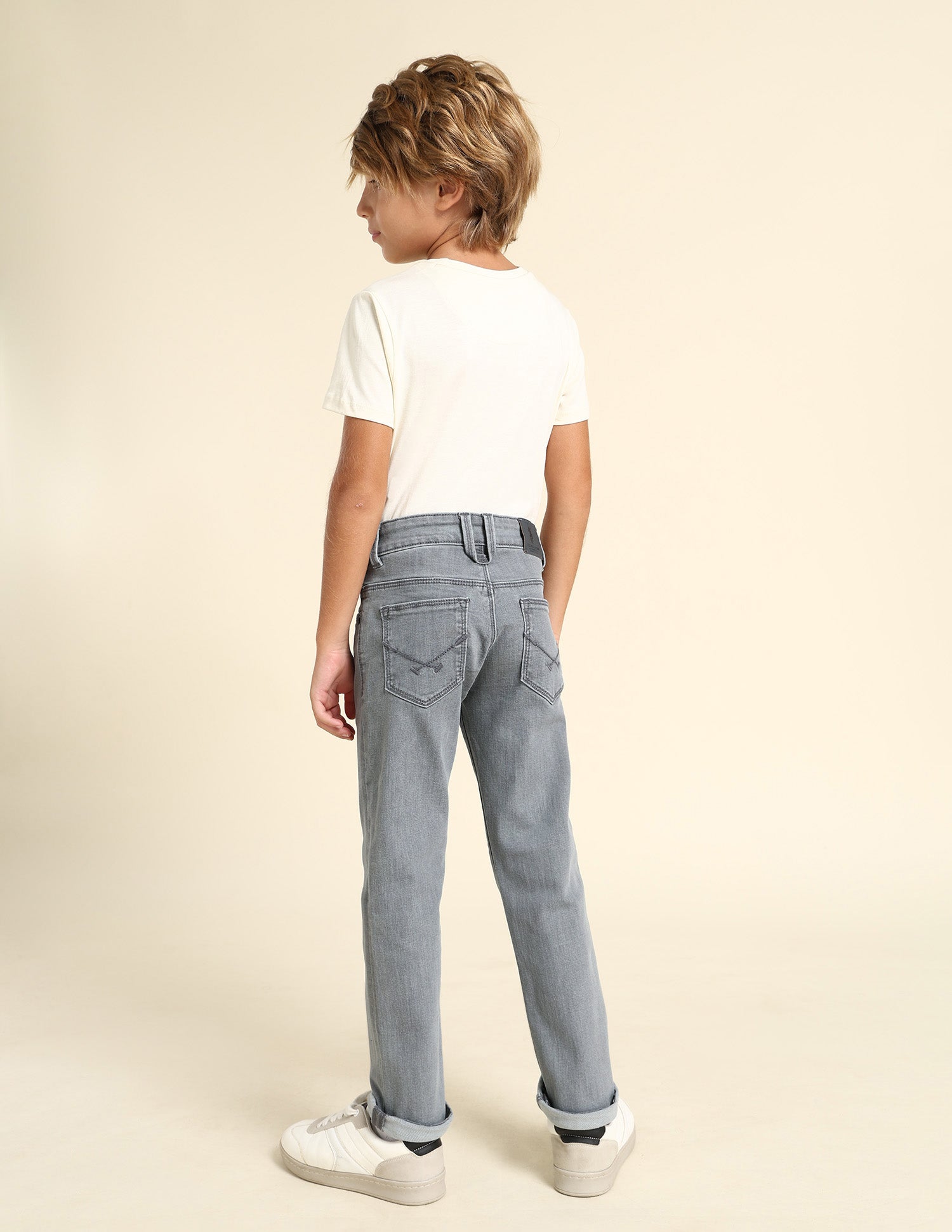 Boys Relaxed Fit Grey Jeans Dark Grey - U.S. POLO ASSN. | Large