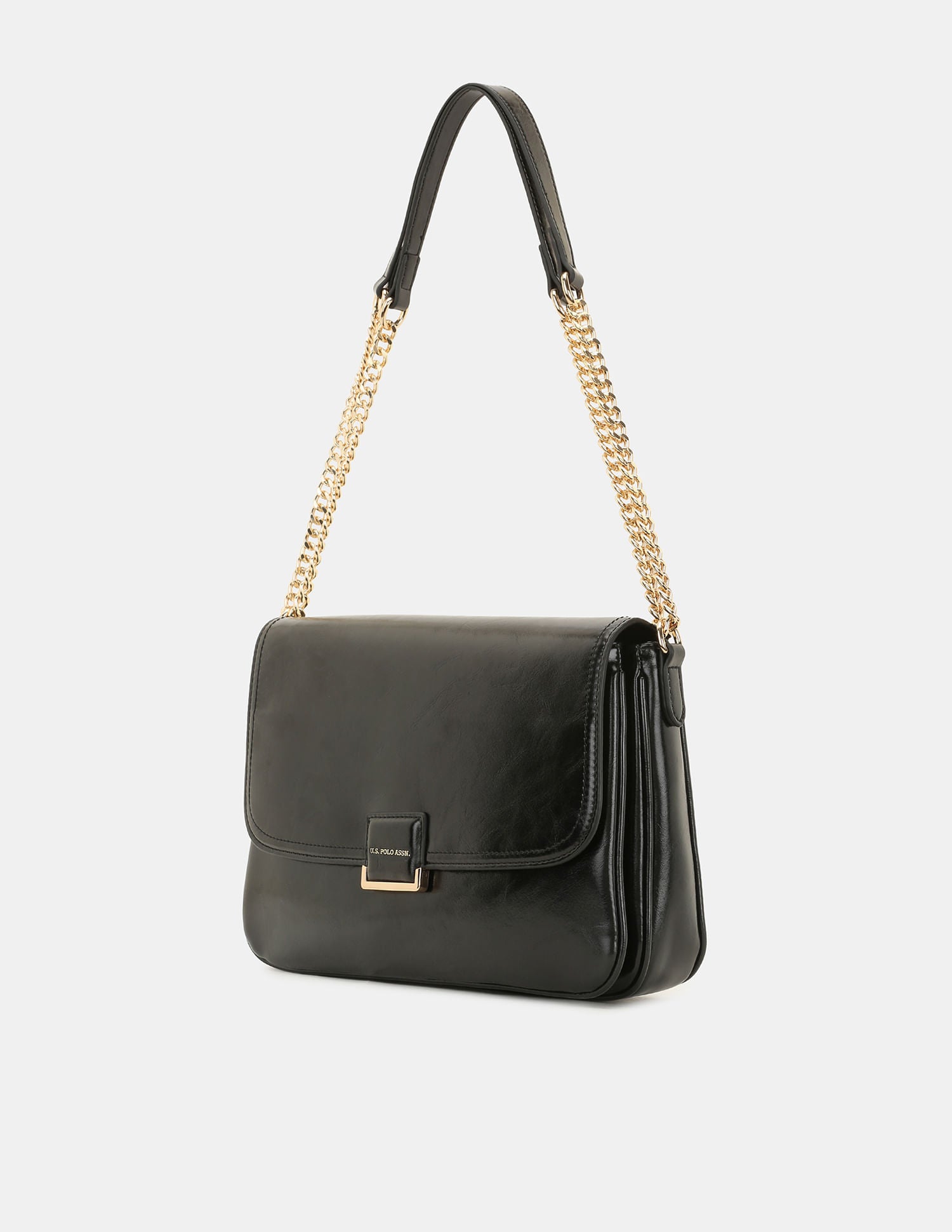 Women Blossom Sling Bag with Structured Compact Design Black - U.S. POLO ASSN. | Large