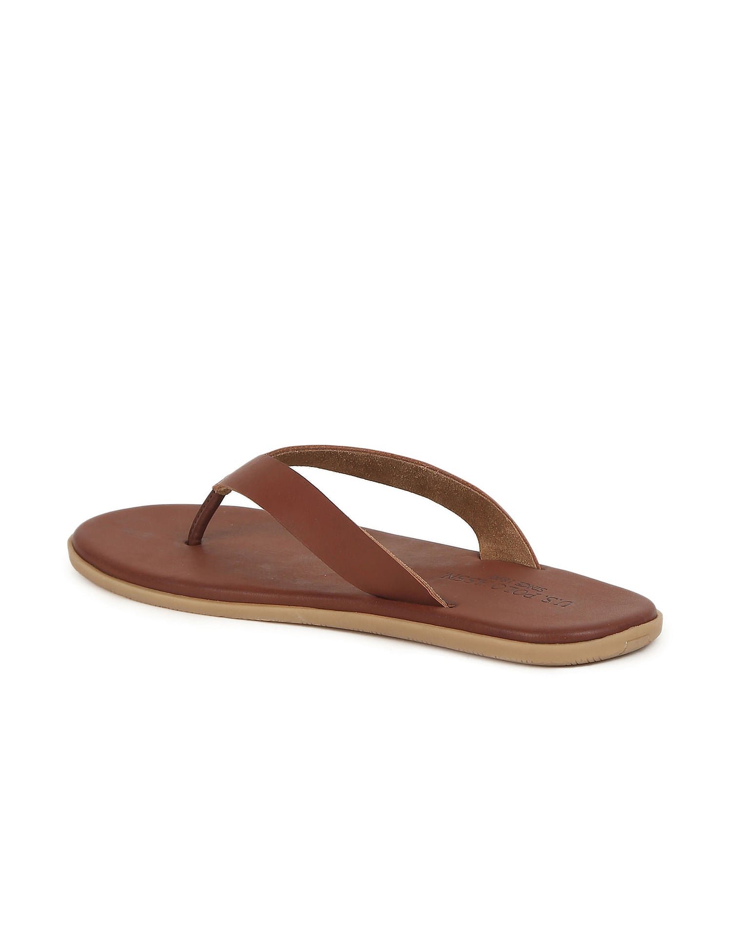 Men Solid Norwalk 3.0 Flip Flops Tan - U.S. Polo Assn. India | Large