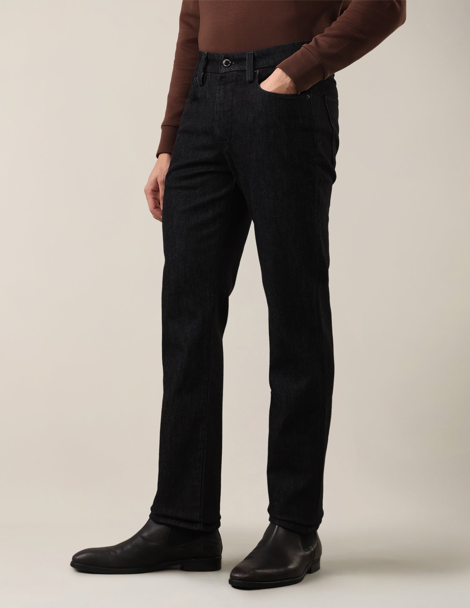 Harold Slim Straight Fit Black Jeans Black - U.S. Polo Assn. India | Large