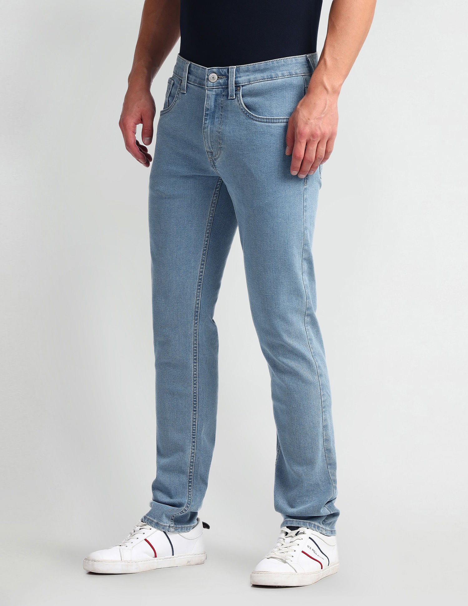 Regallo Skinny Fit Blue Jeans Blue - U.S. Polo Assn. India | Large