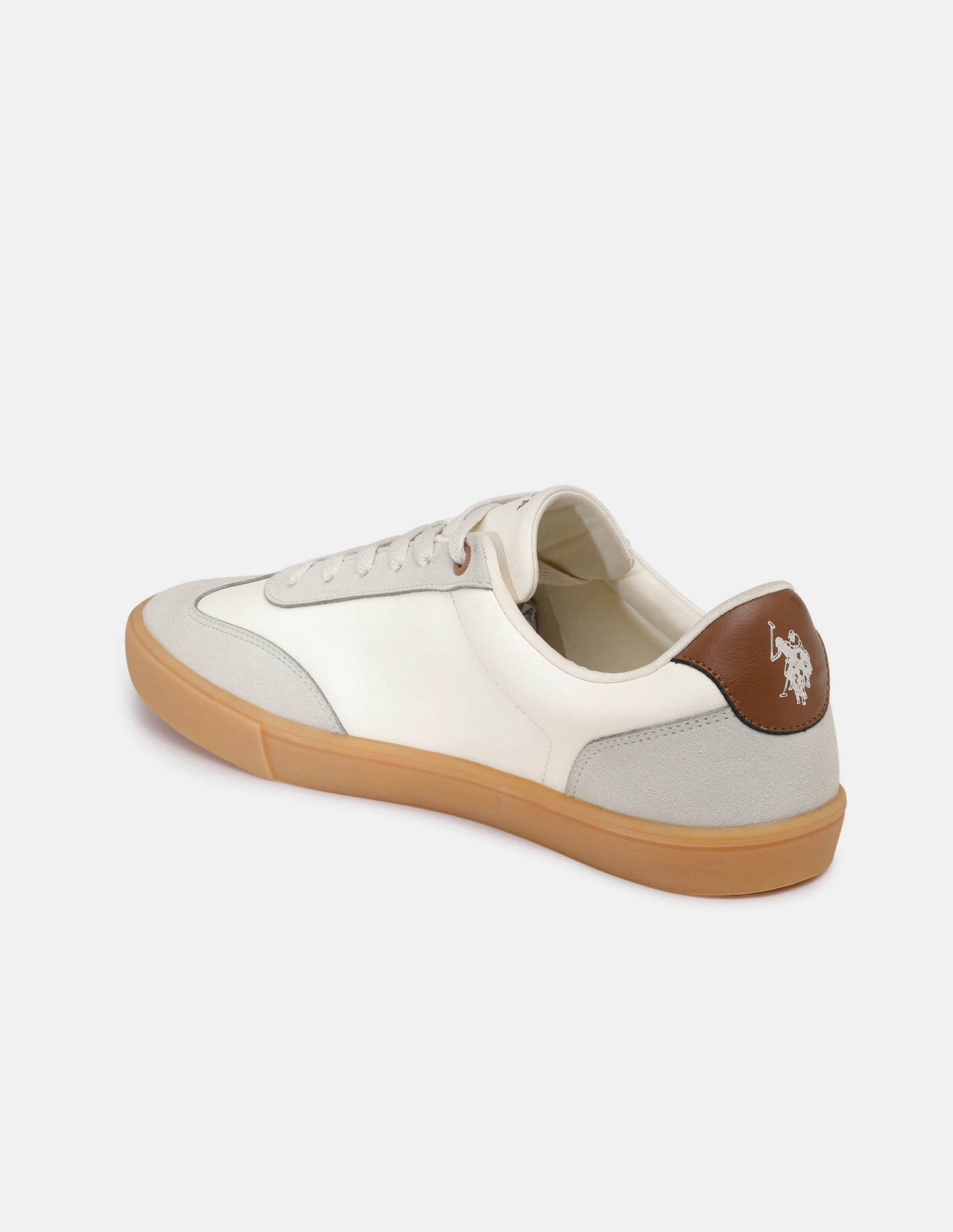 Men Hamet 2.0 Striped Sneakers Beige - U.S. Polo Assn. India | Large