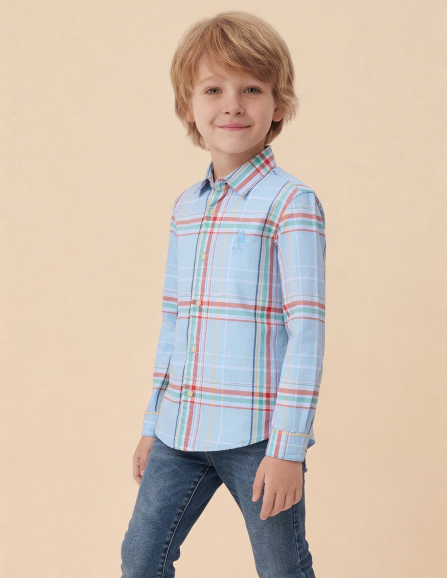Tartan Checked Oxford Shirt Multi3 - U.S. Polo Assn. India | Large