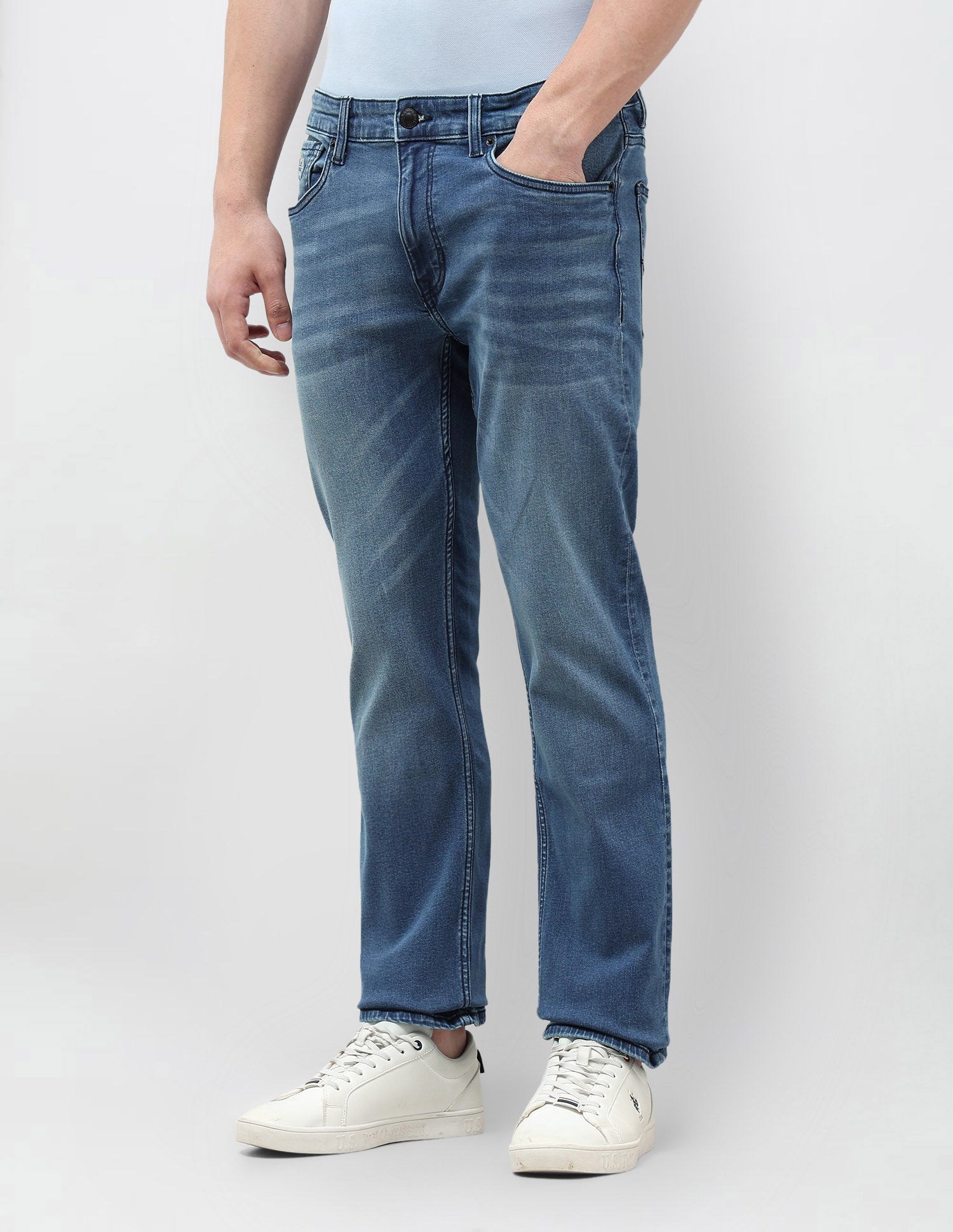 Harold Slim Straight Fit Blue Jeans Indigo - U.S. Polo Assn. India | Large
