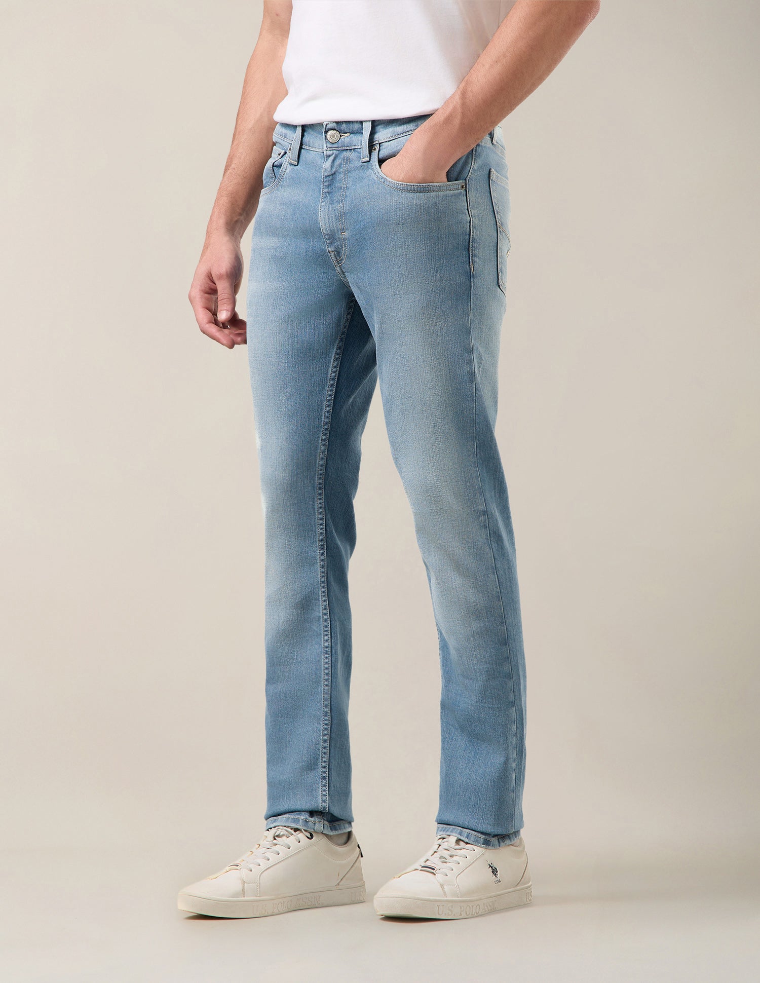 Regallo Skinny Fit Blue Jeans Blue - U.S. Polo Assn. India | Large