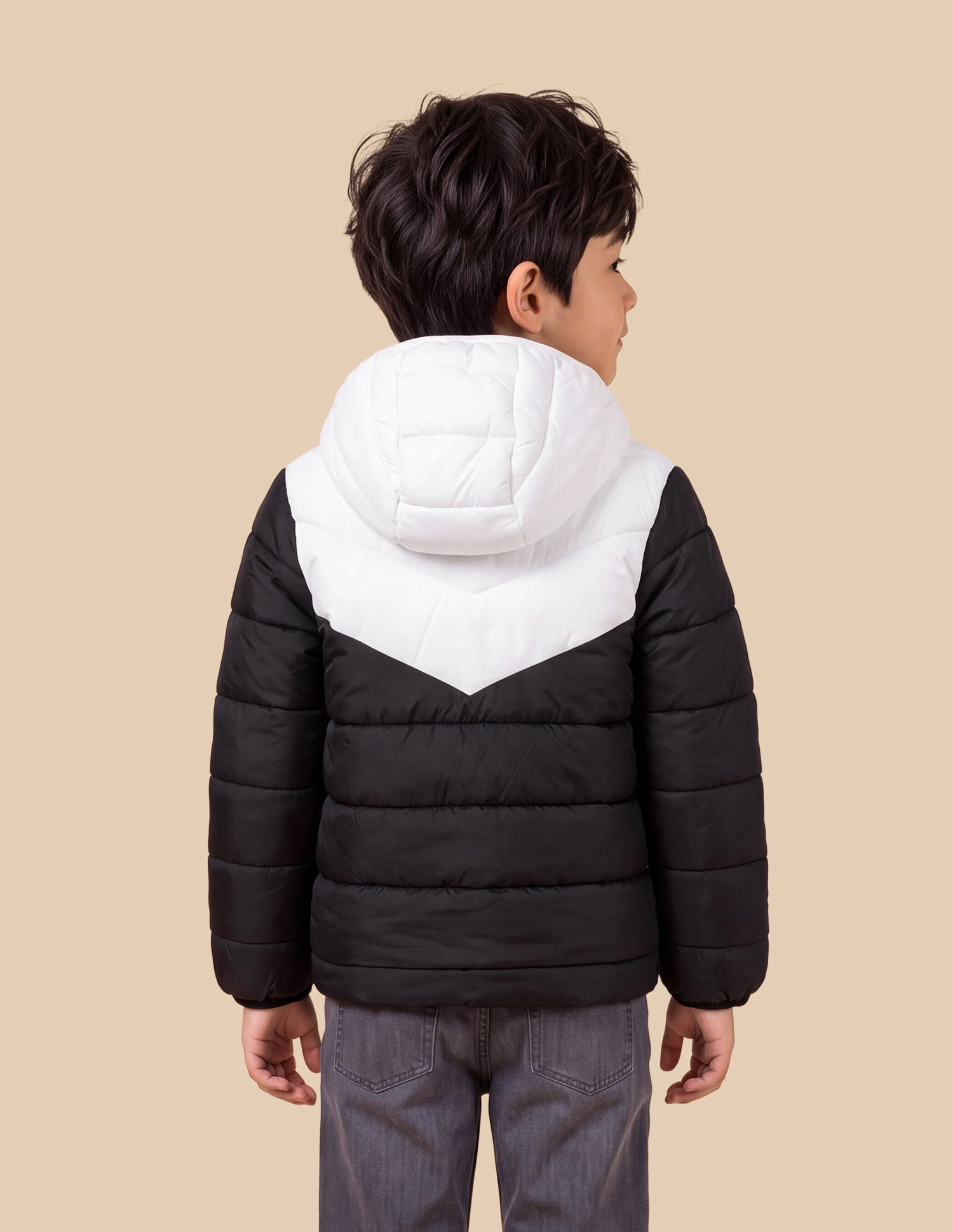 UKJCKO0079 BLACK Boys Jackets Black and White - U.S. Polo Assn. India | Large